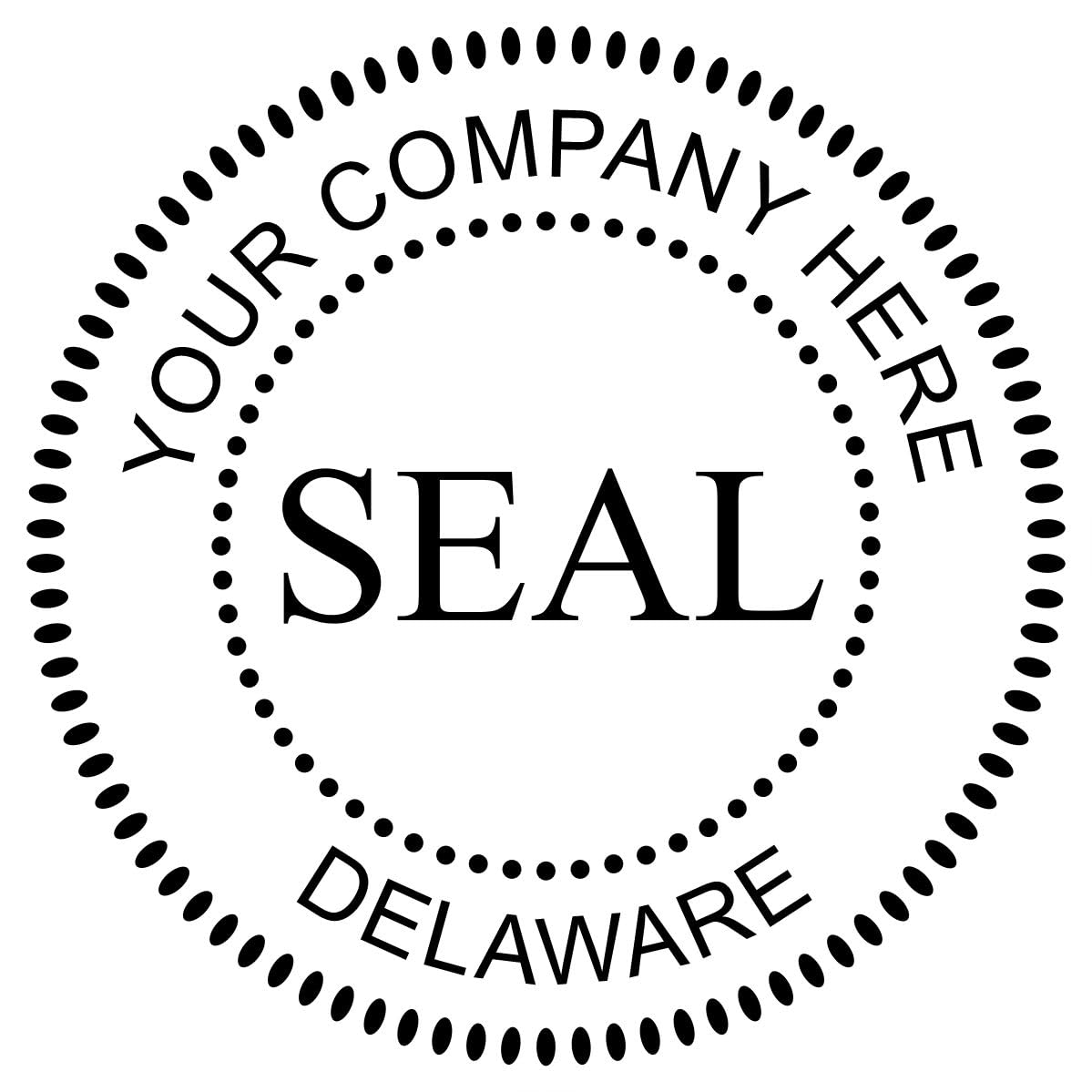 Delaware Self-Inking Corporate Seal Stamp, 1-5/8 Size, Delaware Company Stamp, Personalized, Customized Company Seal Stamp, Customized Business Company Stamp, Self-Ink Stamp, DE Stamp - Image 8