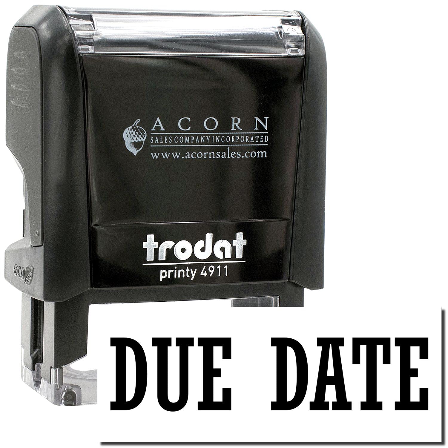 Due Date Rubber Stamp, Medical Office Supplies and Doctors Offices Supplies, Nurse Stamps, Wood Handle, Self Inking Pre Inked - Image 2