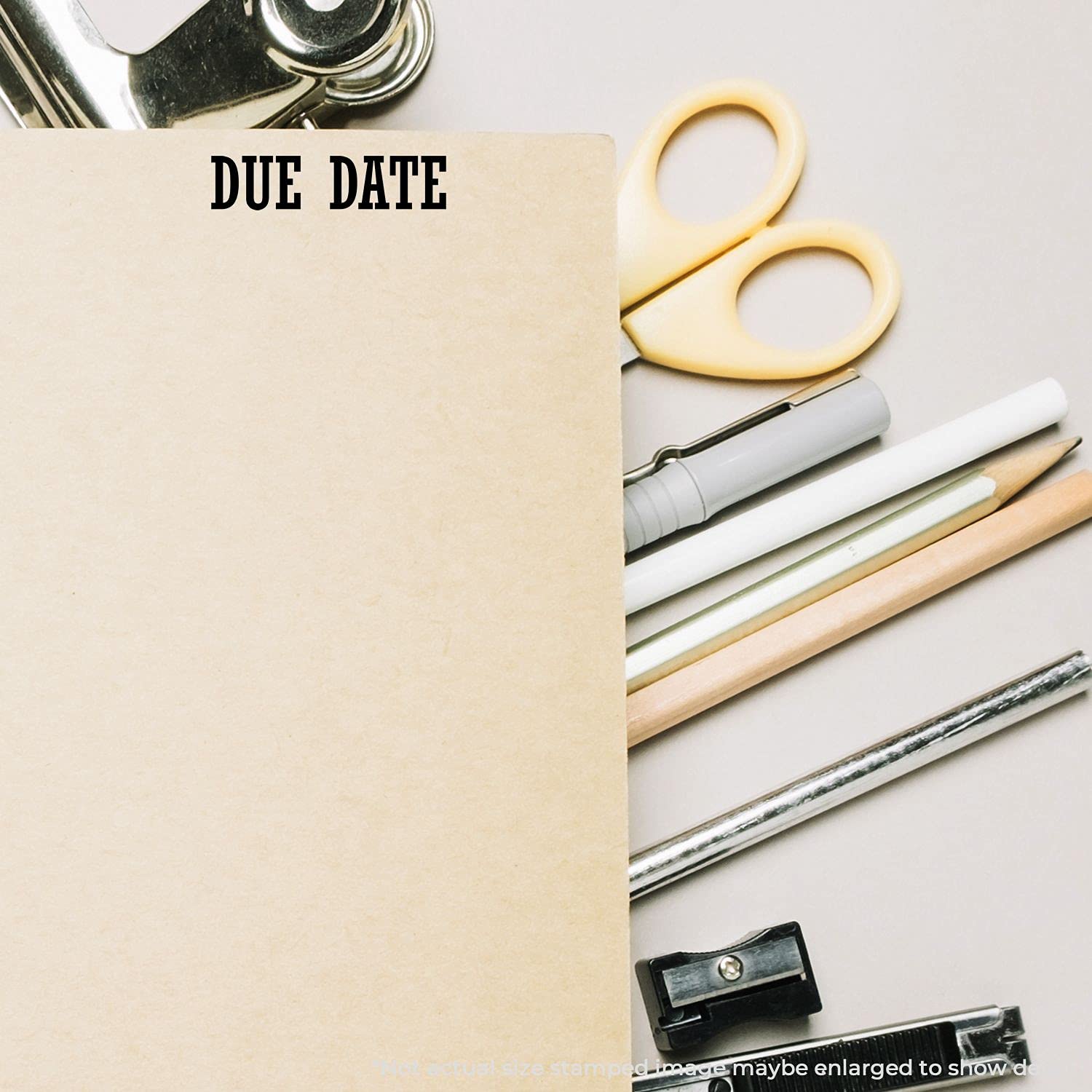 Due Date Rubber Stamp, Medical Office Supplies and Doctors Offices Supplies, Nurse Stamps, Wood Handle, Self Inking Pre Inked - Image 3