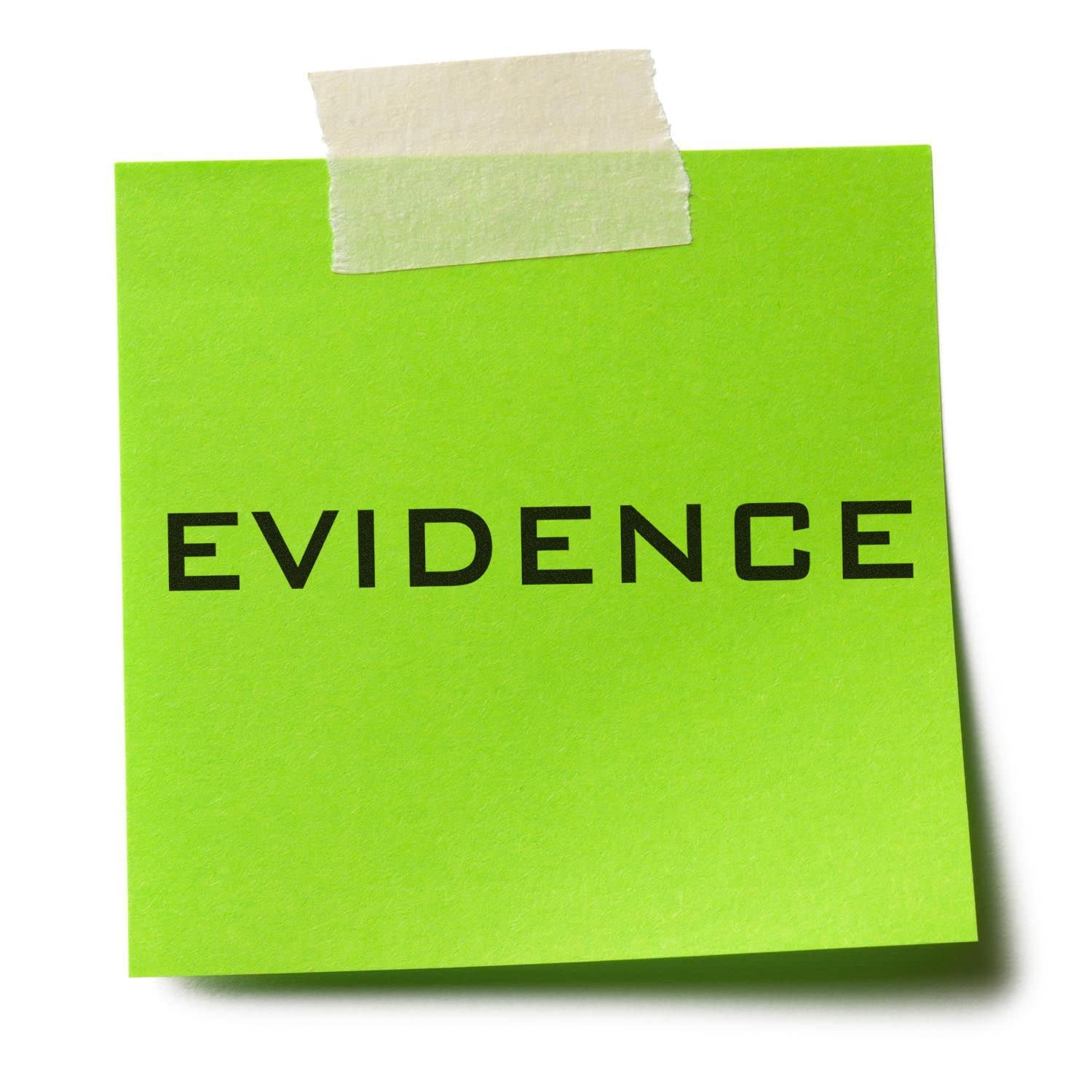 Evidence Rubber Stamp, Legal Office Supplies, Wooden Handle Rubber Stamp, Uses Stamp Pad, Imprint Size Approx 1/2" x 1-1/2", Laser Engraved, USA Made