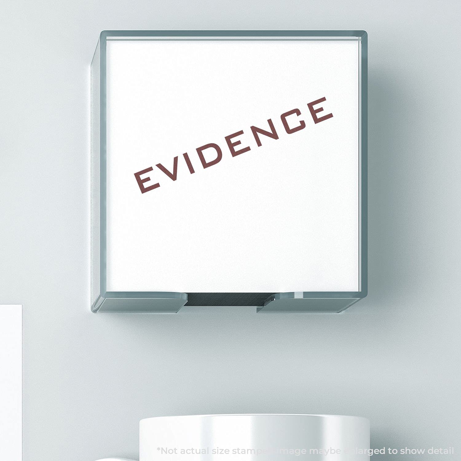 Evidence Rubber Stamp, Legal Office Supplies, Wooden Handle Rubber Stamp, Uses Stamp Pad, Imprint Size Approx 1/2" x 1-1/2", Laser Engraved, USA Made - Image 6