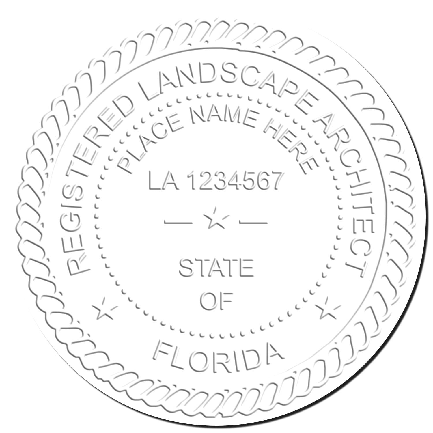 Florida Professional Landscape Architect Seal - Handheld, 2" Size, Size - Ideal for FL Landscape Architects - FL Landscape Architect Seal - Essential Tool for Florida Landscape Architects - Image 4