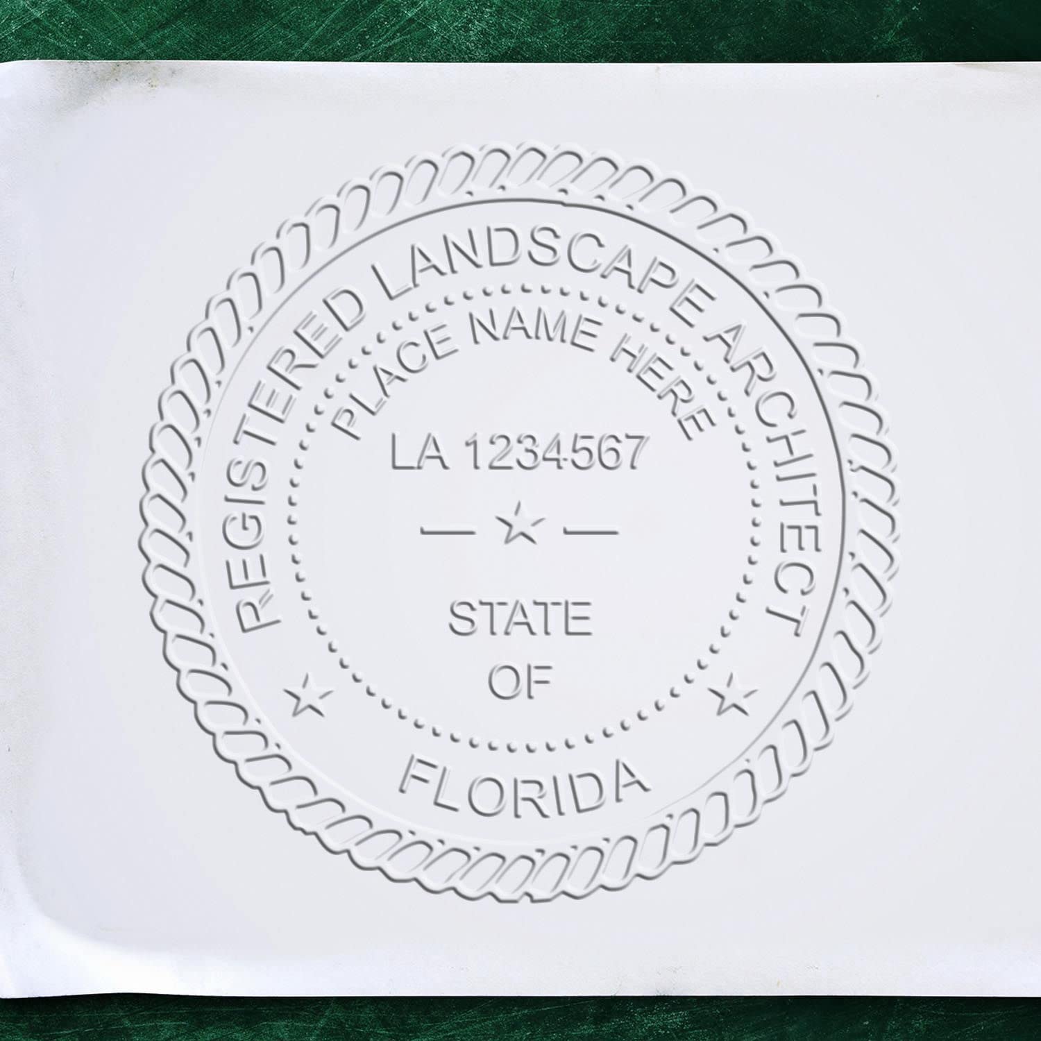 Florida Professional Landscape Architect Seal - Handheld, 2" Size, Size - Ideal for FL Landscape Architects - FL Landscape Architect Seal - Essential Tool for Florida Landscape Architects - Image 6