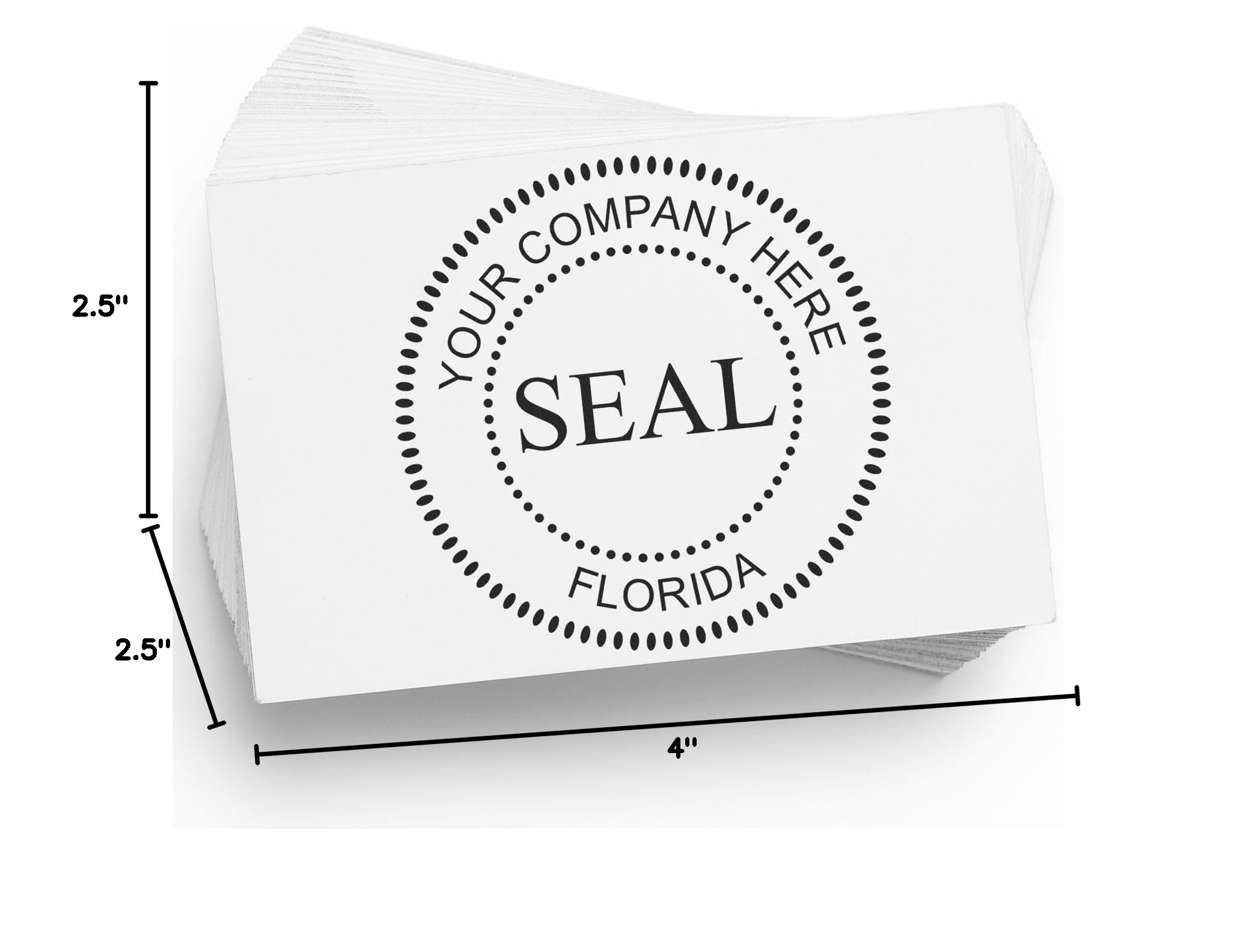 Florida Self-Inking Corporate Seal Stamp, 1-5/8 Size, Florida Company Stamp, Personalized, Customized Company Stamp Seal, Customized Business Corporate Stamp, Self-Ink Stamp, FL Stamp - Image 10