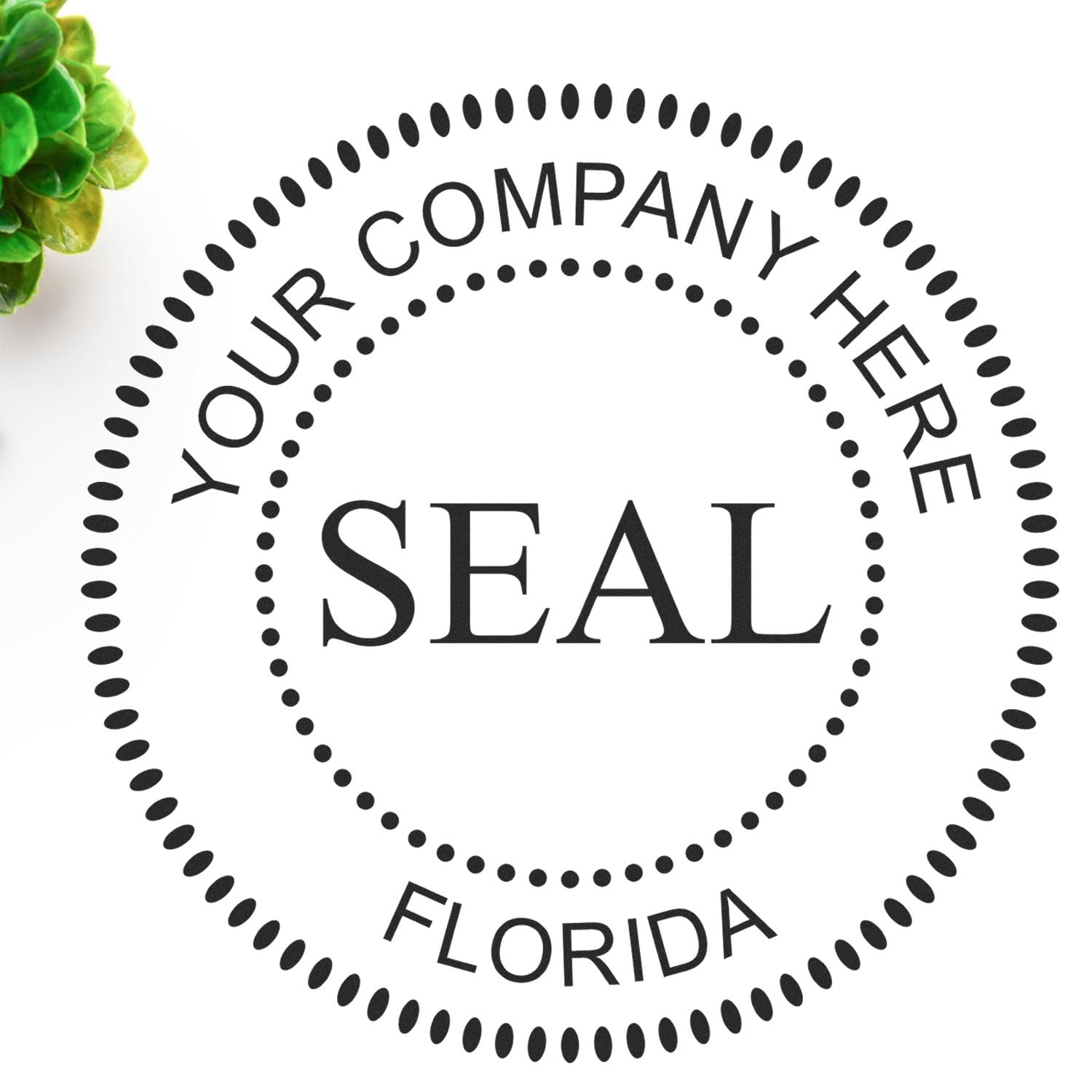 Florida Self-Inking Corporate Seal Stamp, 1-5/8 Size, Florida Company Stamp, Personalized, Customized Company Stamp Seal, Customized Business Corporate Stamp, Self-Ink Stamp, FL Stamp - Image 4