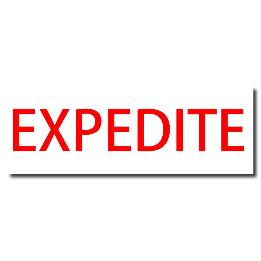Freight Stamp - Red Ink Self-Inking Expedite Stamp, Ideal for Shipping and Receiving Clerks, Efficient Marking, 1/2 x 1-1/2, Durable and Long-Lasting, Ideal for High Volume Shipping Environments - Image 2