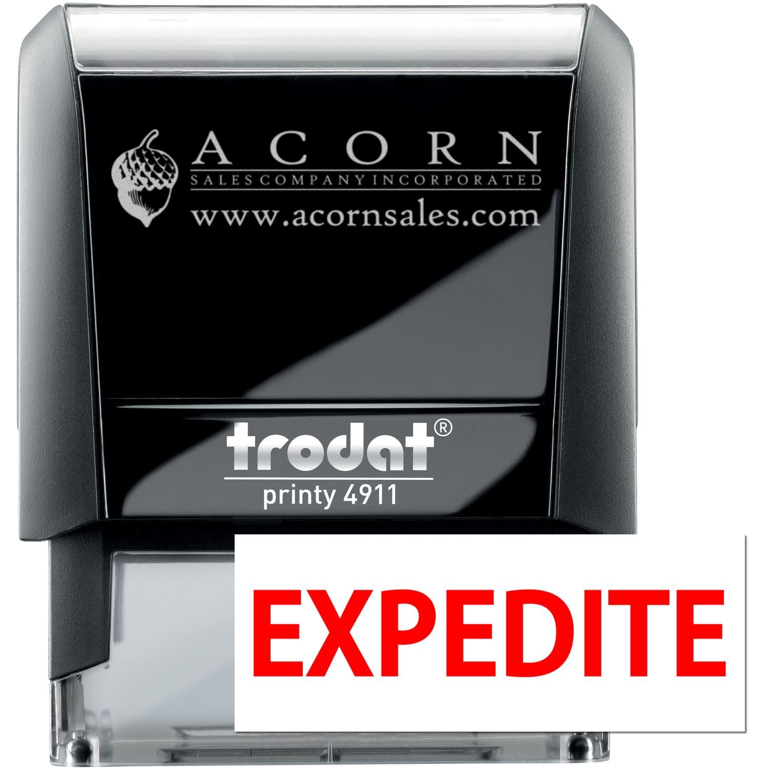 Freight Stamp - Red Ink Self-Inking Expedite Stamp, Ideal for Shipping and Receiving Clerks, Efficient Marking, 1/2 x 1-1/2, Durable and Long-Lasting, Ideal for High Volume Shipping Environments - Image 5