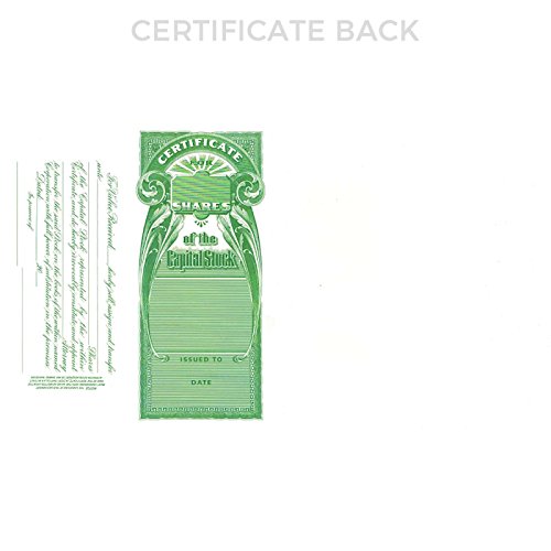 Goes 156 Virginia Stock Certificate, Stock Certificate for Virginia, Size 8-1/2" x 15", Printable, Laser or Ink Jet Compatiable (Pack of 5) - Image 2