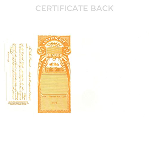 Goes 194-1/2 Capital Stock Certificate, Corporation Stock Certificates, Size 8-1/2" x 15", Printable, Laser or Ink Jet Compatiable (Pack of 5) - Image 2