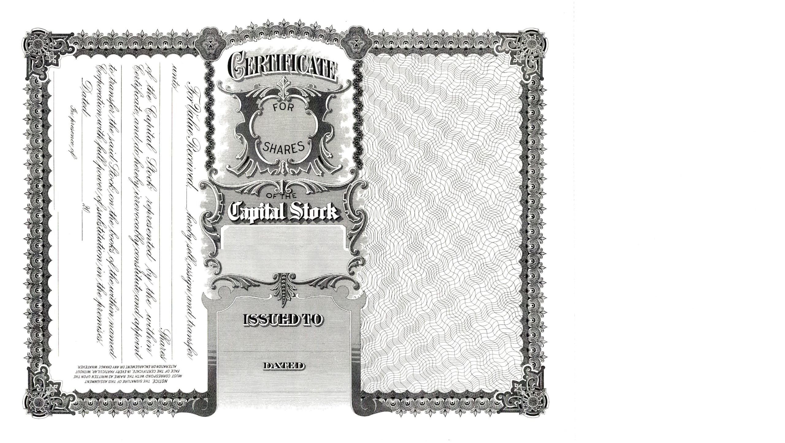 Goes 21 Company Stock Certificate, Blank Stock Certificates for Corporation, Size 8-1/2" x 15", Printable, Laser or Ink Jet Compatiable (Pack of 5) - Image 2