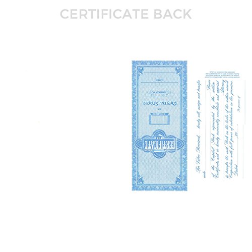 Goes 6388 Corporation Stock Certificate, Coporation Certificates, Size 8-1/2" x 15", Printable, Laser or Ink Jet Compatiable (Pack of 5) - Image 2