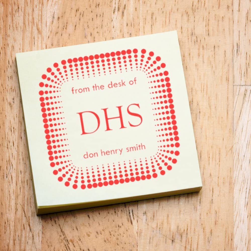 Goudy Old Style Desk Home Library Stamper, Square Imprint, Size 1-5/8", Simple Design, Hotel Stamper, Personal Brand, Uses Stamp Pad - Image 3