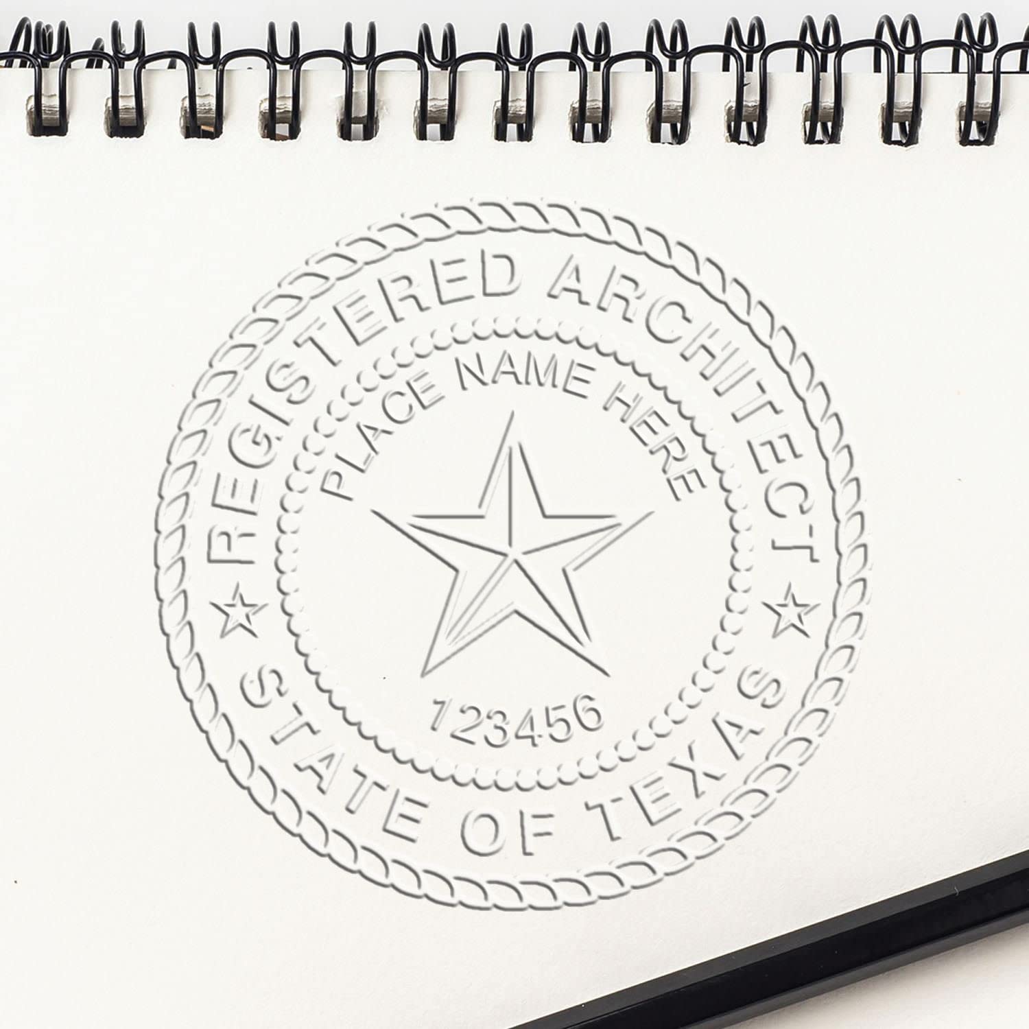 Handheld Architect Embossed Seal for Texas - Ideal for Texas Architects - Architect Seal TX, Size 1-5/8 - Perfect Tool for Professional Texas Architect Seal Applications, Texas Architectural Seal - Image 6