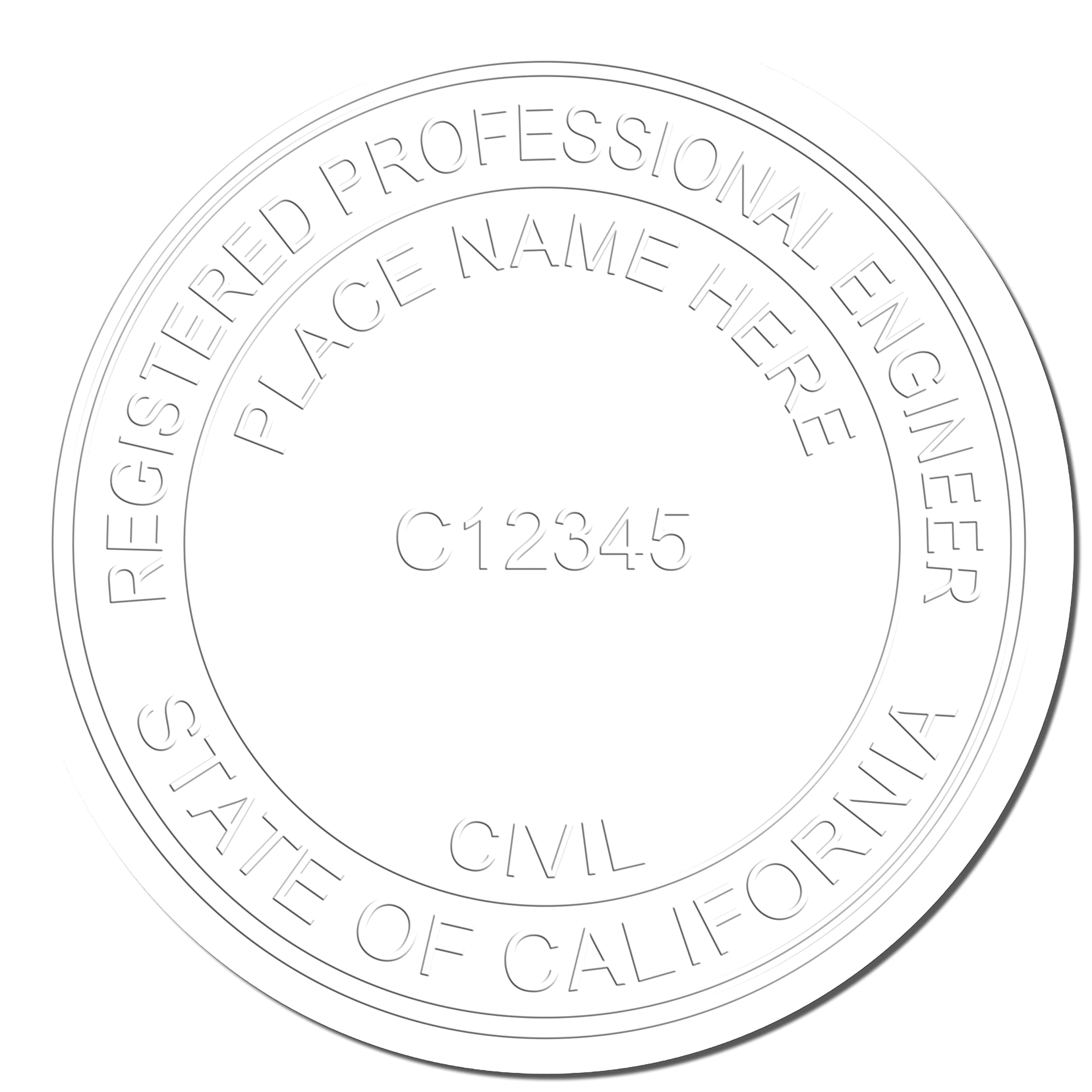 Handheld California Registered Professional Engineer Seal, Ideal for California Engineers, Size 1-5/8 - California PE Seal - California Engineer Seal - Essential Tool for Engineers in California - Image 4