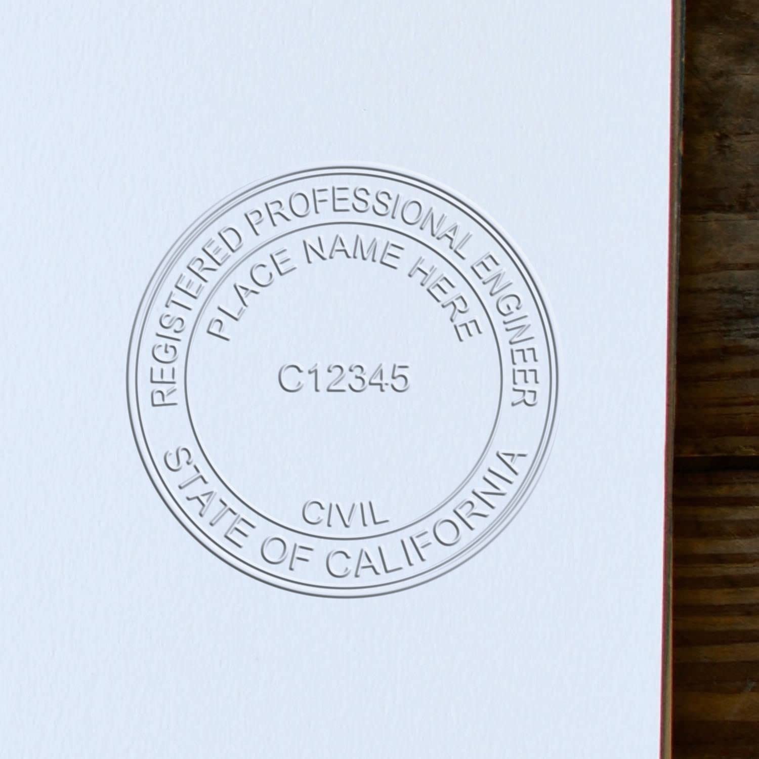 Handheld California Registered Professional Engineer Seal, Ideal for California Engineers, Size 1-5/8 - California PE Seal - California Engineer Seal - Essential Tool for Engineers in California - Image 6