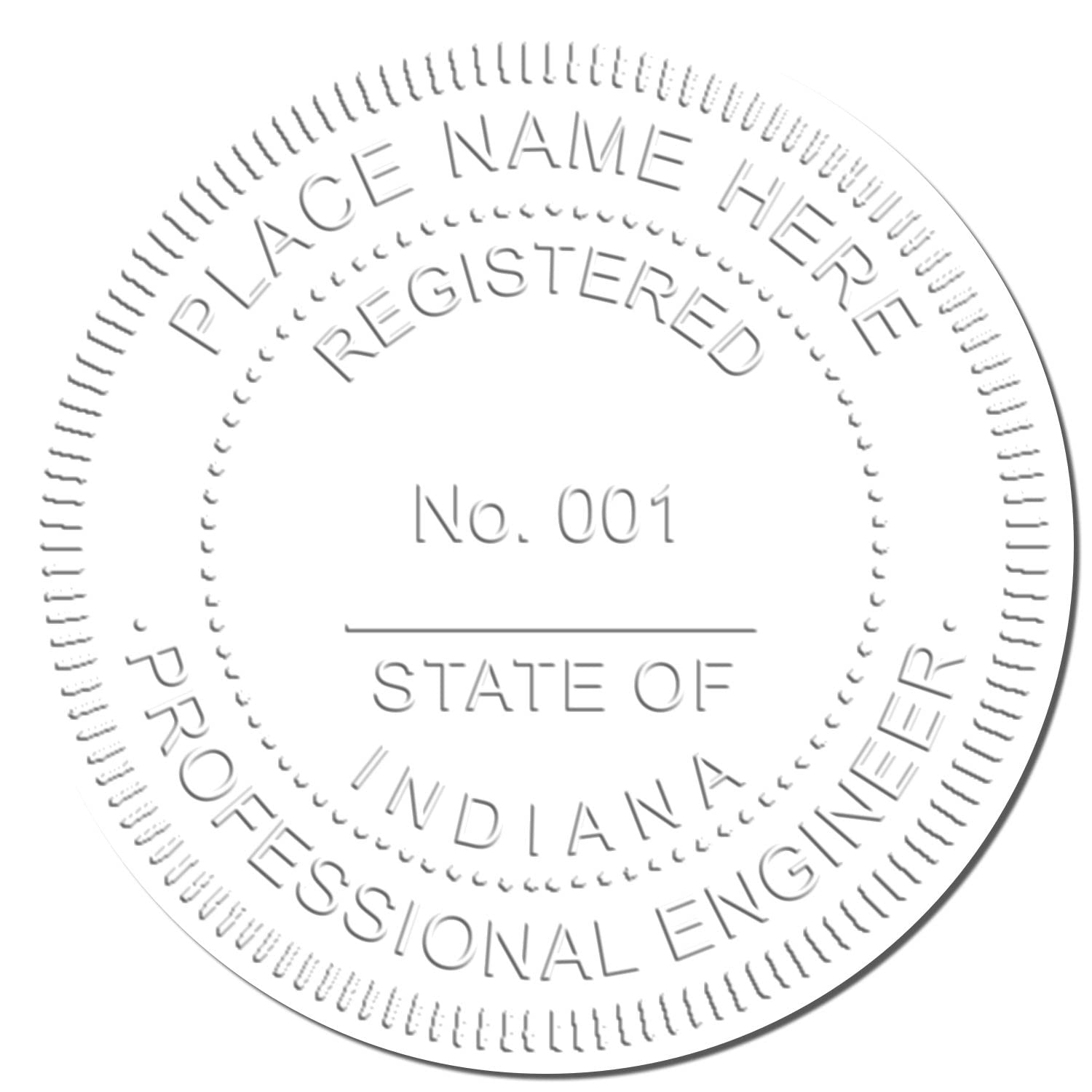 Handheld Indiana PE Seal - Registered Professional Engineer Seal for Indiana Engineers, Size 1-5/8 - Ideal for Indiana Engineer, Indiana Engineer Seal - Engineering Tool for Indiana Engineer - Image 4