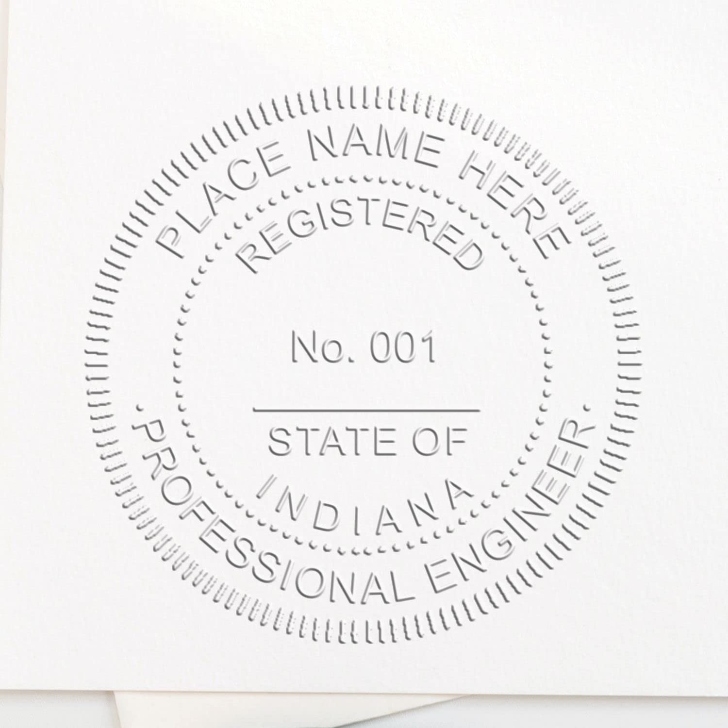 Handheld Indiana PE Seal - Registered Professional Engineer Seal for Indiana Engineers, Size 1-5/8 - Ideal for Indiana Engineer, Indiana Engineer Seal - Engineering Tool for Indiana Engineer - Image 6