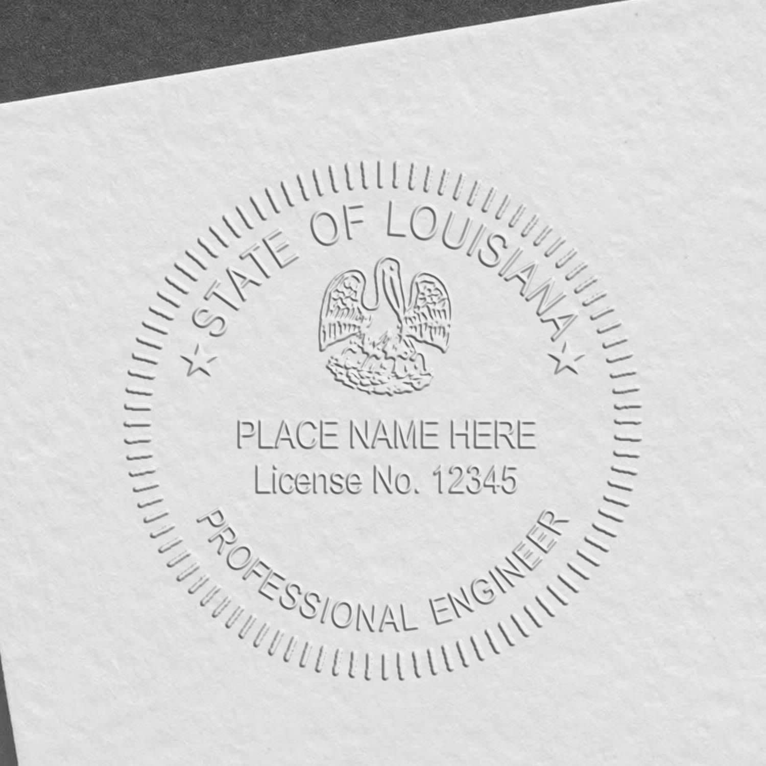 Handheld Louisiana Professional Engineer Seal, Size 1-5/8 - Ideal for Louisiana Engineers, Featuring Louisiana PE Seal and Louisiana Engineer Seal - Tool for Engineering Projects, Engineer Seal LA