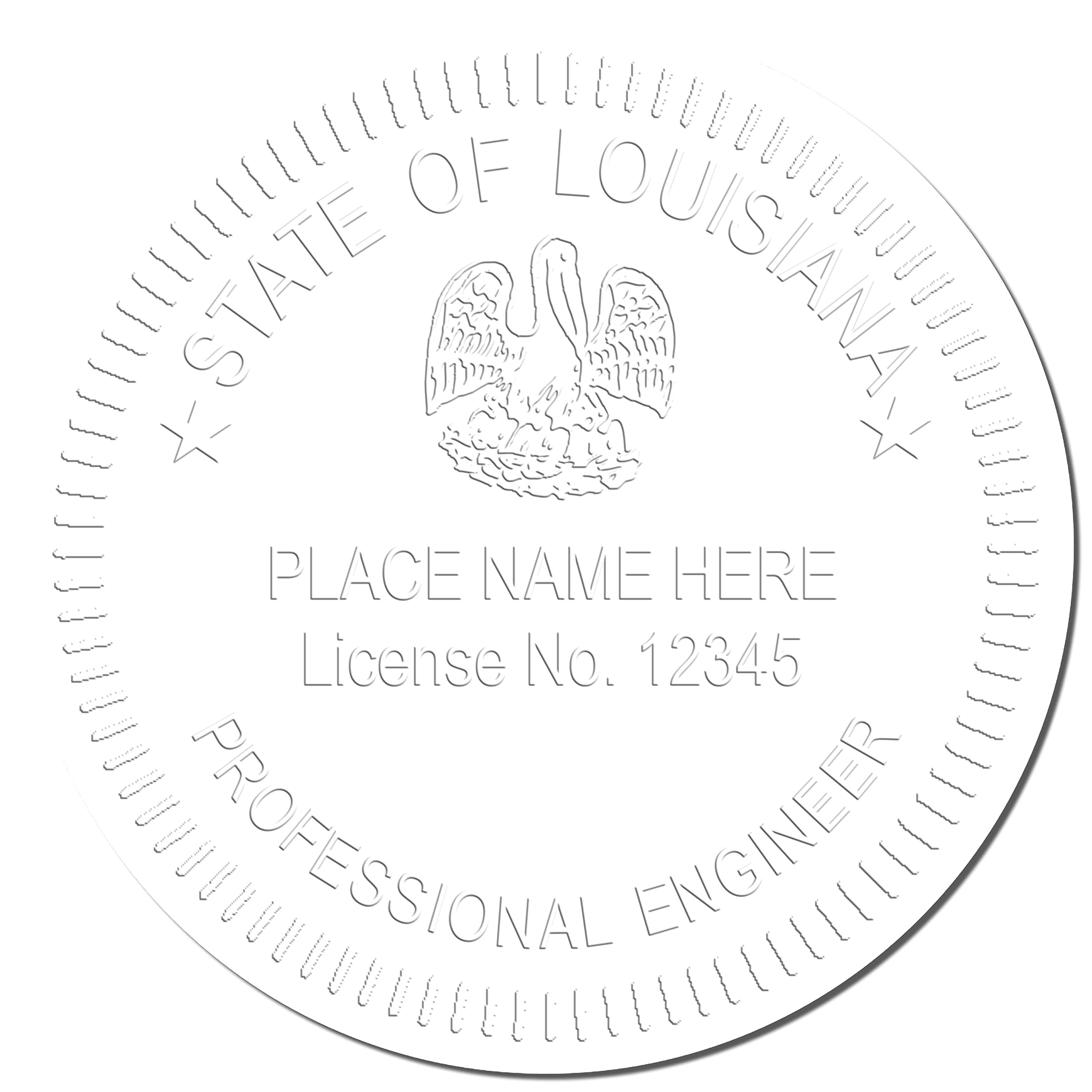 Handheld Louisiana Professional Engineer Seal, Size 1-5/8 - Ideal for Louisiana Engineers, Featuring Louisiana PE Seal and Louisiana Engineer Seal - Tool for Engineering Projects, Engineer Seal LA - Image 4