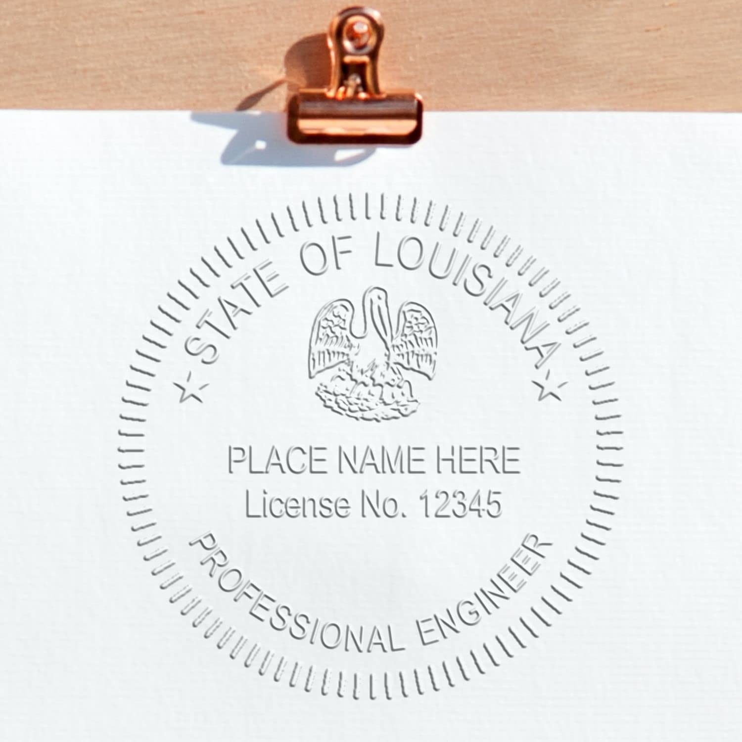 Handheld Louisiana Professional Engineer Seal, Size 1-5/8 - Ideal for Louisiana Engineers, Featuring Louisiana PE Seal and Louisiana Engineer Seal - Tool for Engineering Projects, Engineer Seal LA - Image 6