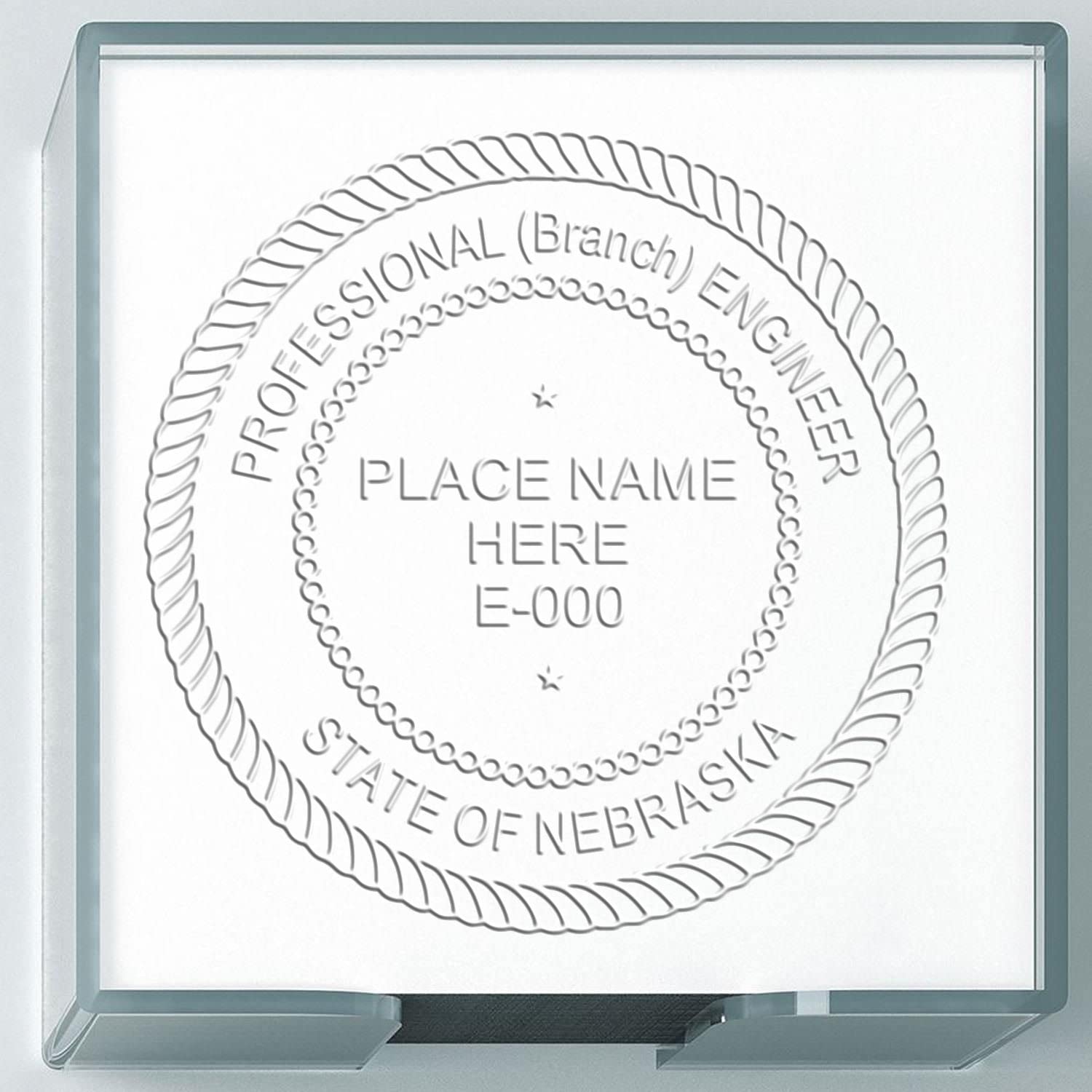 Handheld Nebraska Professional Engineer Seal, Ideal for Nebraska Engineers, Nebraska PE Seal, Nebraska Engineer Seal, Perfect Size 1-3/4 - Essential Tool for Nebraska Engineering Professionals