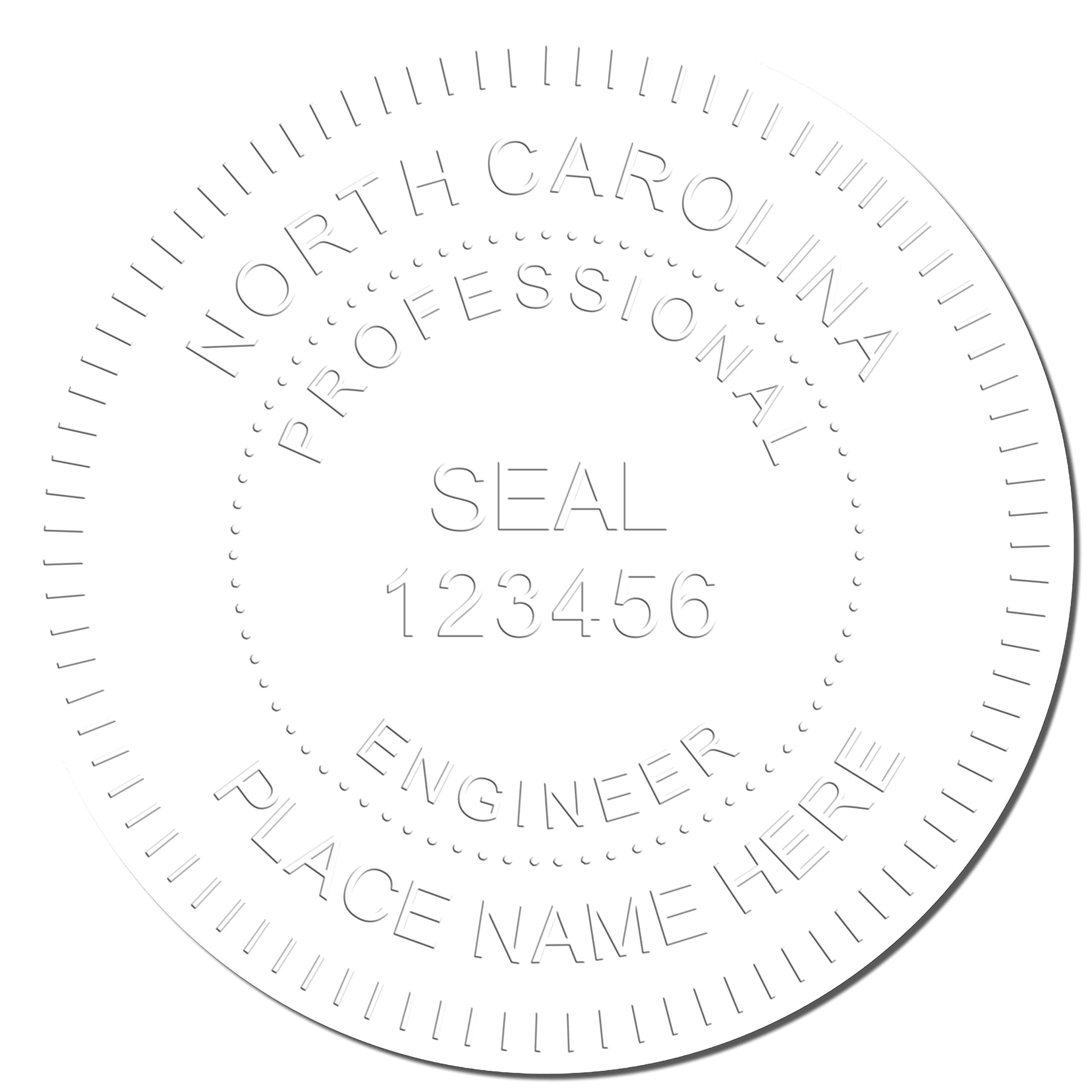 Handheld North Carolina Professional Engineer Seal, Ideal for North Carolina Engineers, 1-3/4 Size, North Carolina PE Seal, Essential North Carolina Engineer Seal, Engineer Seal North Carolina - Image 4