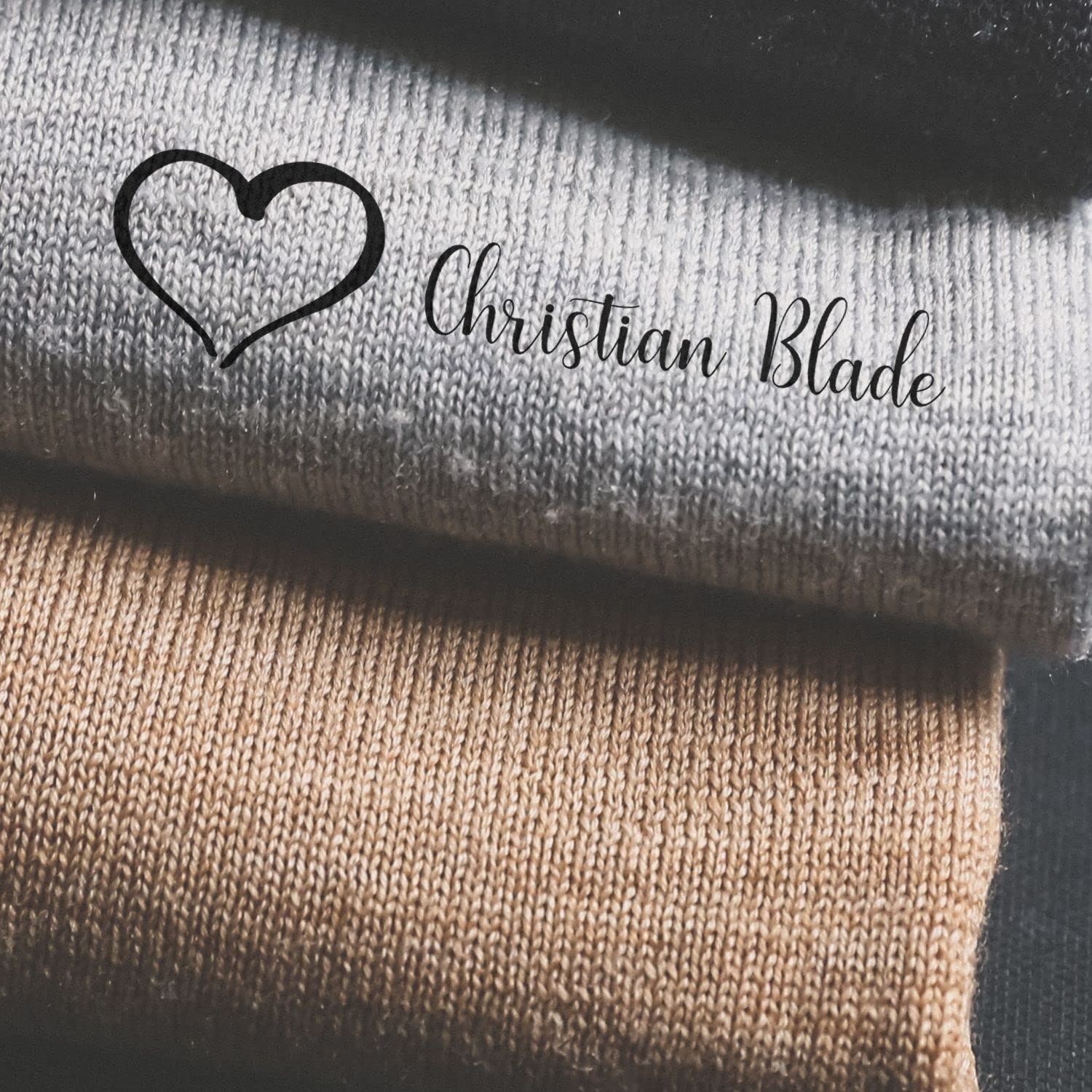Heart Cloth Name Stamp, Stamp for Clothes, Heart Design, Customized, Perfect for Garments at Nursing Homes, Size 9/16" x 1-1/2", Black Ink - Image 9