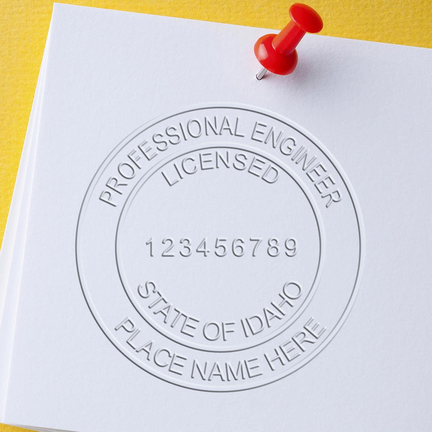Idaho PE Seal - Premium Handheld Licensed Professional Engineer Seal, Ideal for Idaho Engineers, Size 1-5/8, for Official Use - Idaho Engineer Seal, Essential for Engineering Tasks - Image 6