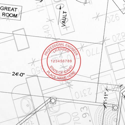 Idaho Professional Engineer Wet Seal Stamp, 1-5/8 - Slim Idaho Engineering Stamp, Ideal for Idaho PE, Professional Engineer Stamp Idaho, Essential for Engineering Projects, Idaho ID Engineer Seal - Image 7