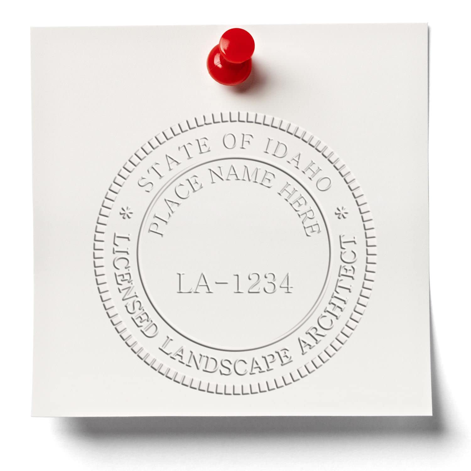 Idaho Professional Landscape Architect Seal, Handheld Size 2", Ideal for ID Landscape Architect - Easy-to-Use Seal for Idaho Landscape Architects, Ideal for Professional Use, Professional Seal