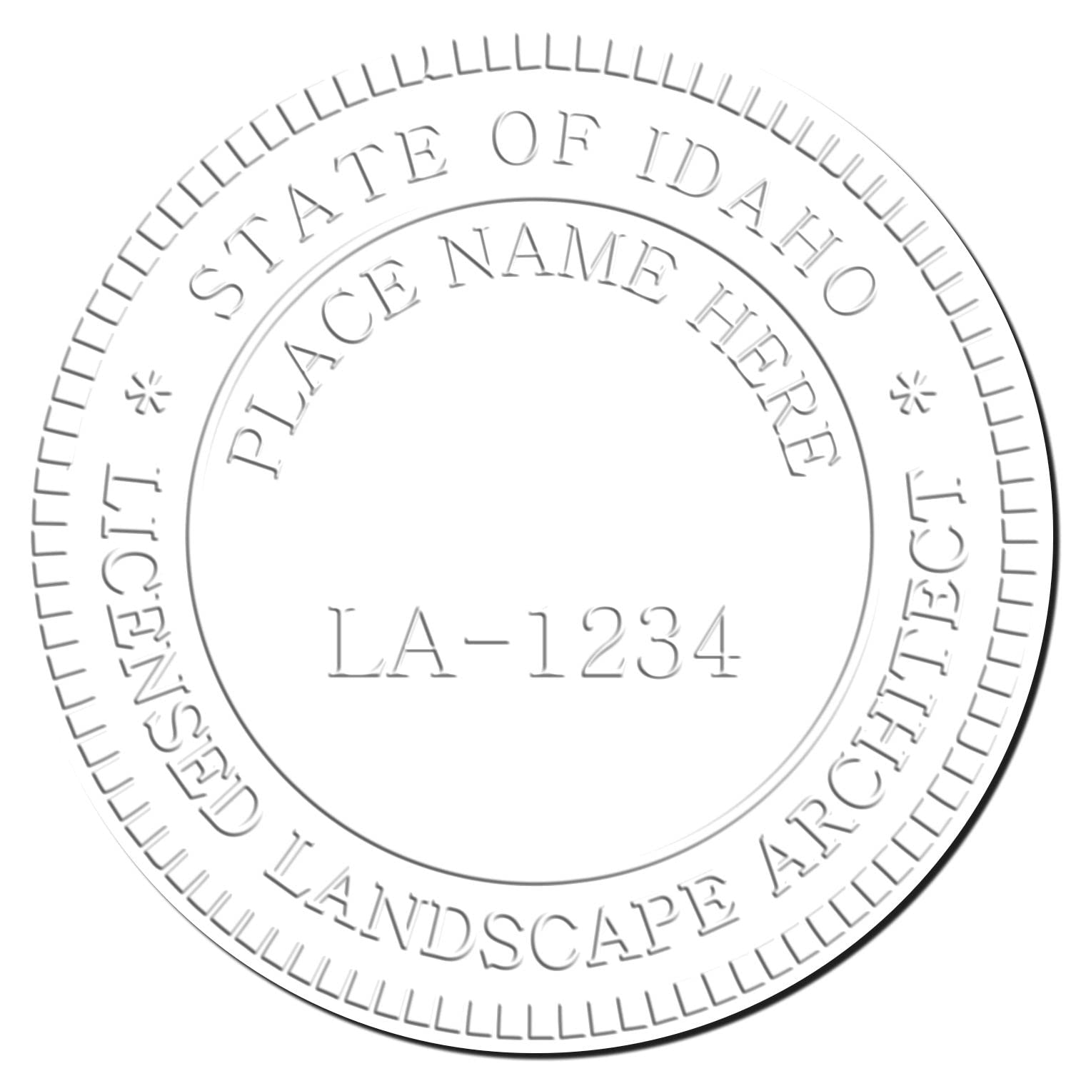 Idaho Professional Landscape Architect Seal, Handheld Size 2", Ideal for ID Landscape Architect - Easy-to-Use Seal for Idaho Landscape Architects, Ideal for Professional Use, Professional Seal - Image 4