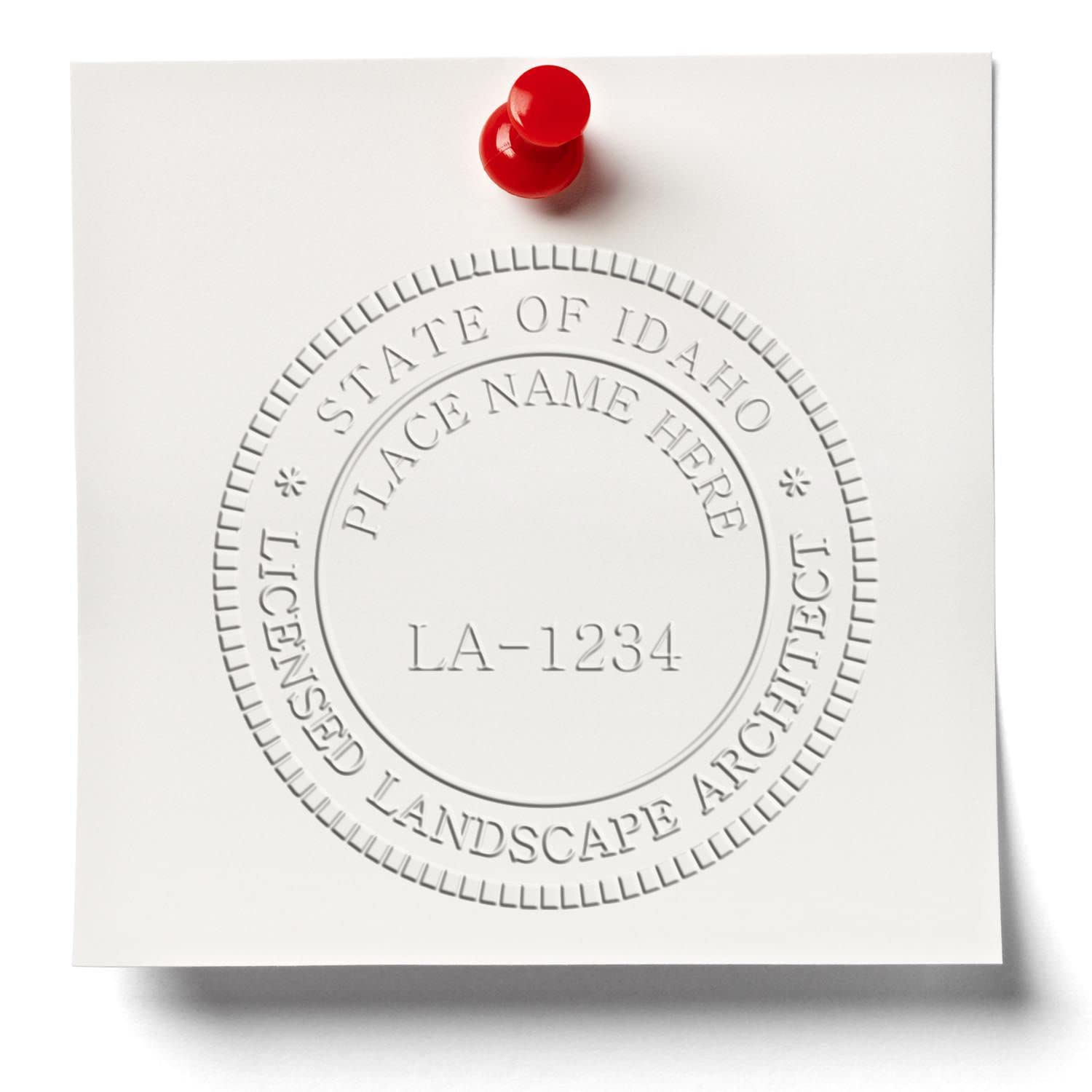 Idaho Professional Landscape Architect Seal, Handheld Size 2", Ideal for ID Landscape Architect - Easy-to-Use Seal for Idaho Landscape Architects, Ideal for Professional Use, Professional Seal - Image 6
