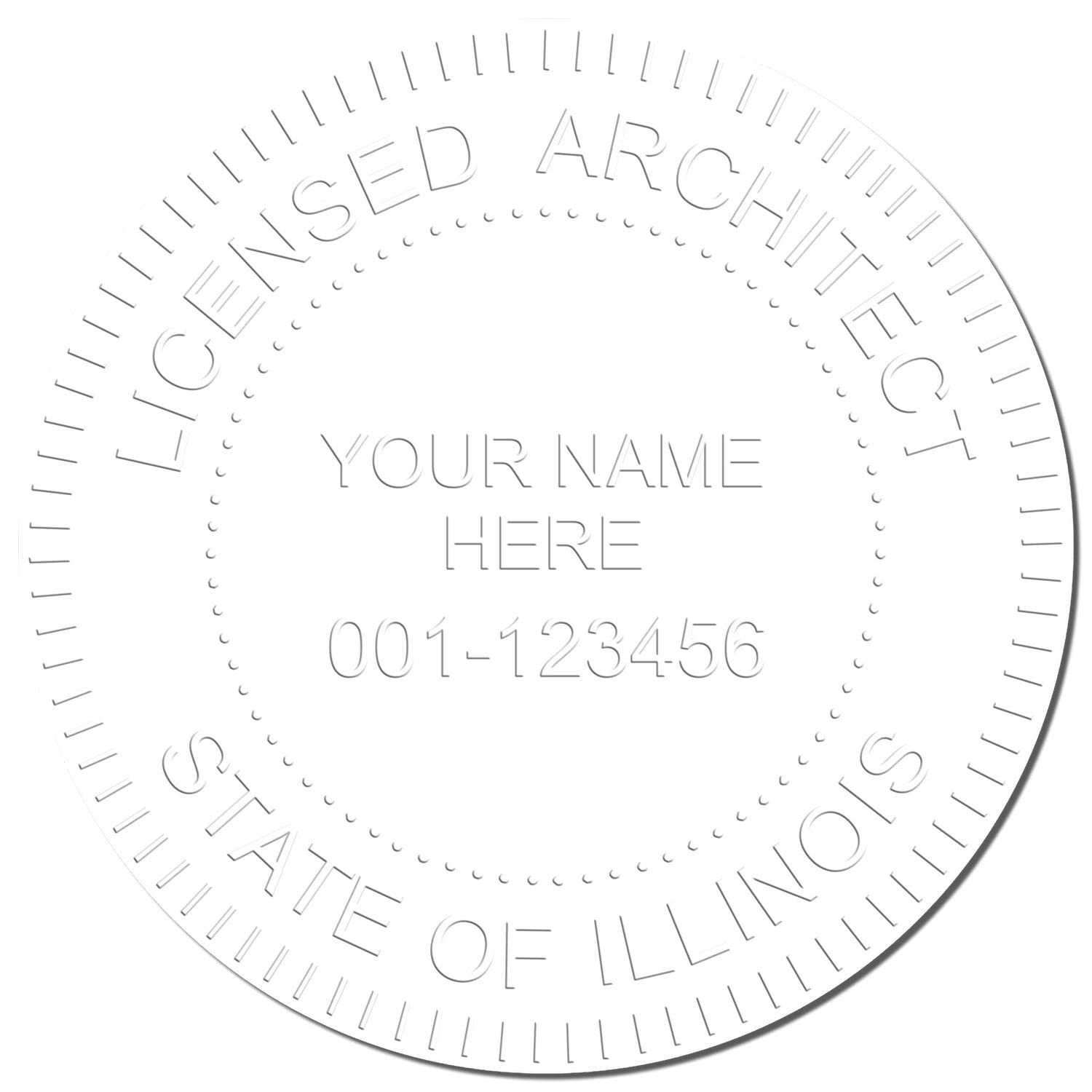 Illinois Architect Seal - Premium Handheld Architect Embosser, Ideal for Illinois Architects, Size 1-5/8. Perfect Architect Seal IL for Professional Use - Enhance Your Architectural Documents Today - Image 4