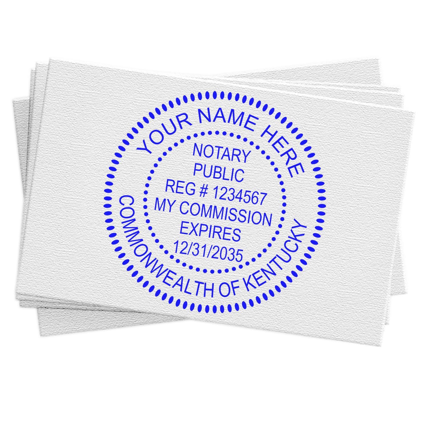 Kentucky Notary Stamp Self-Inking - Round, 1-5/8 Size, State Board Compliant, Ideal for Notary Public in KY - Easy-to-Use Notarial Seal - Image 8