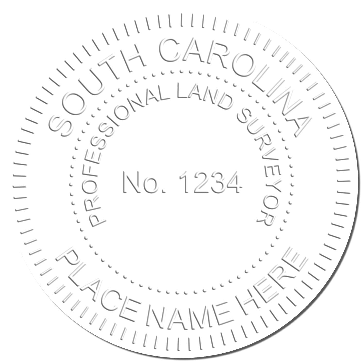Land Surveyor Seal for South Carolina Red Soft Seal, Pocket Embossing Seal, Rubberized Grip for Comfort, Red Handle, 1-1/2" Round Impression, Portable, State Board Approved - Image 7