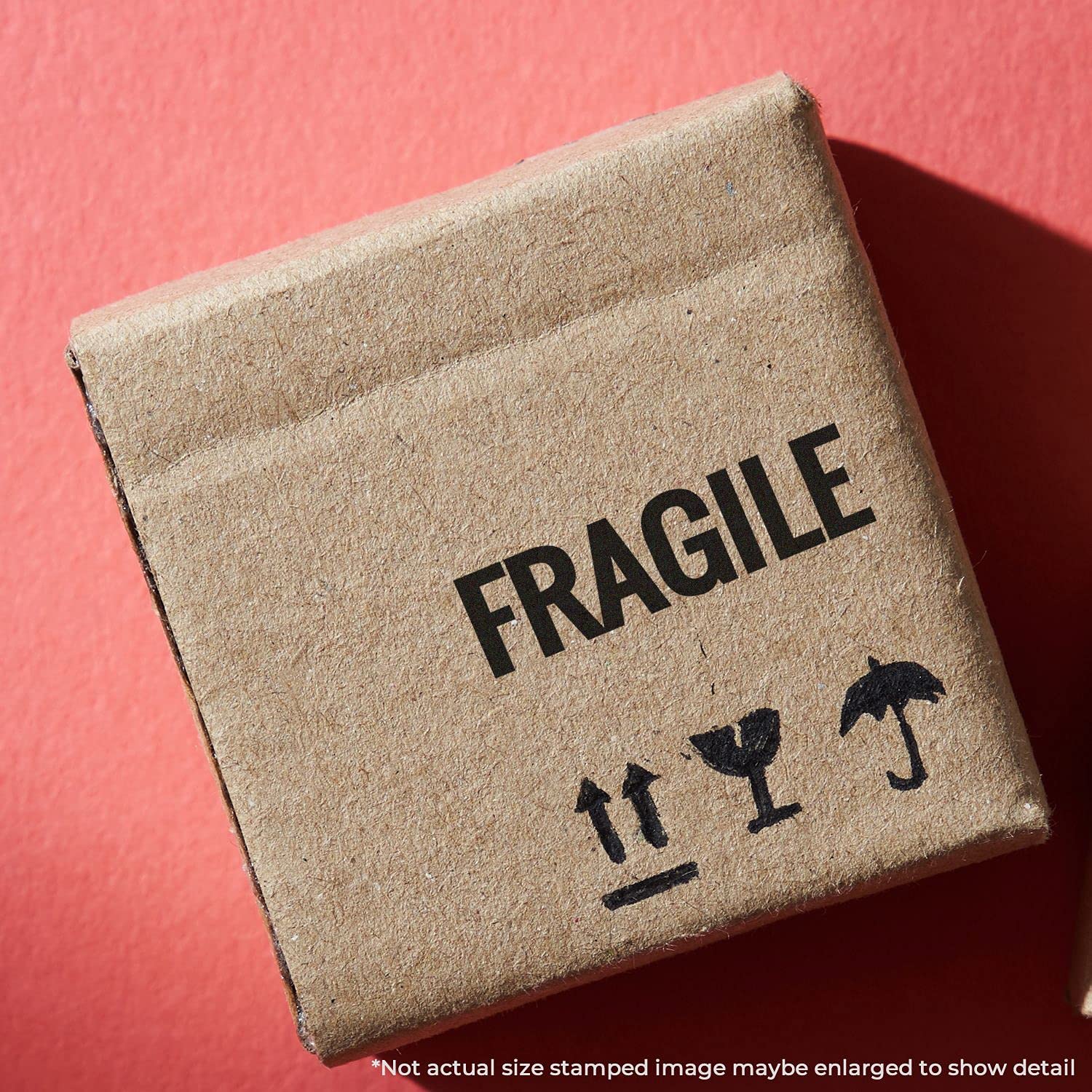 Large Bold Fragile Rubber Stamp, Small Business Supplies, Wood Handle Rubber Stamp, Uses Inking Pad, Larger Size Approx 3/4" x 2-1/4", Made in USA - Image 6