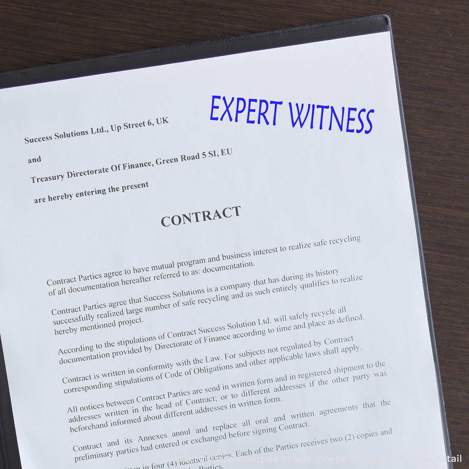 Large Expert Witness Rubber Stamp, Lawyer Legal Stamp, Wood Handle Rubber Stamp, Uses Inking Pad, Larger Size Approx 3/4" x 2-1/4", Made in USA - Image 3