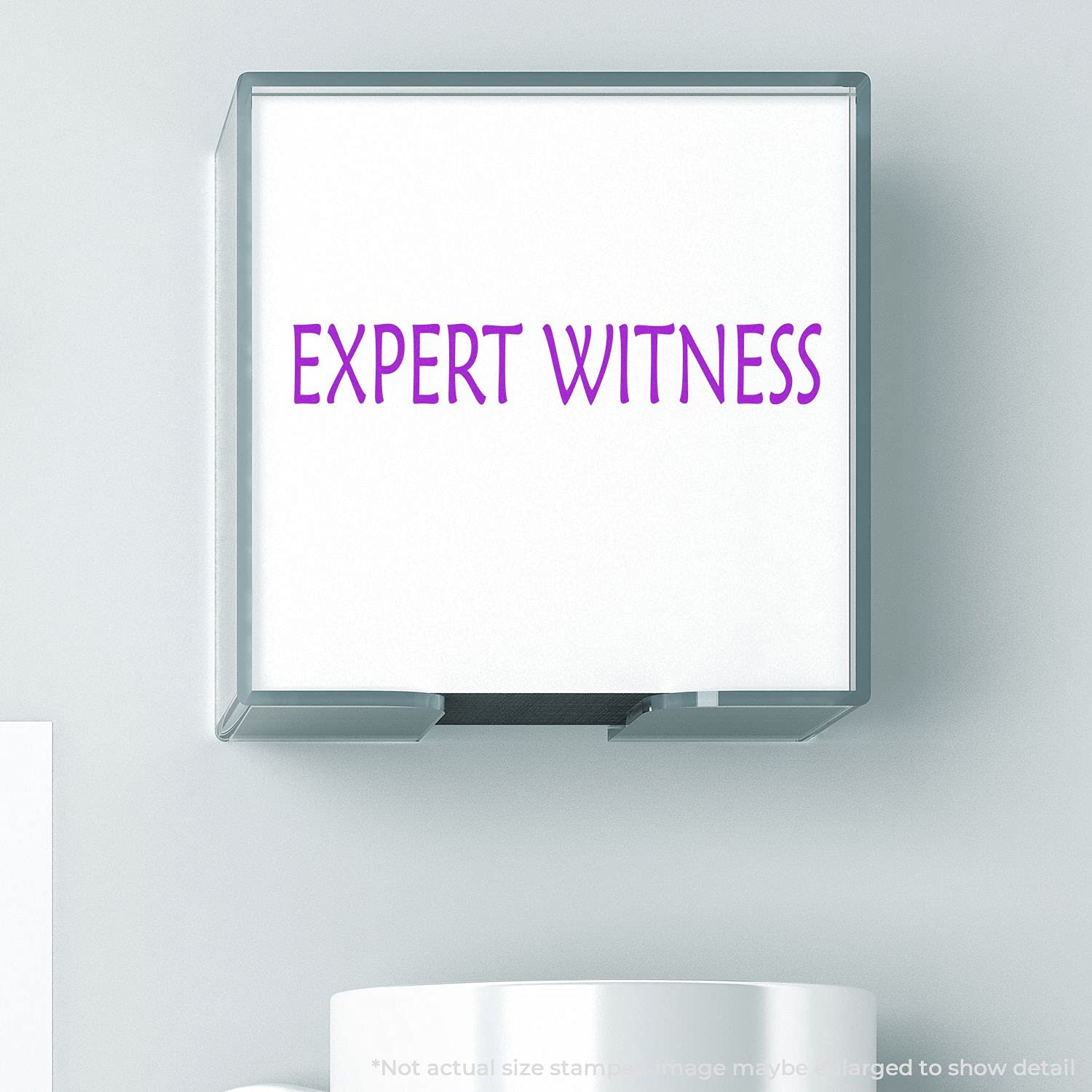 Large Expert Witness Rubber Stamp, Lawyer Legal Stamp, Wood Handle Rubber Stamp, Uses Inking Pad, Larger Size Approx 3/4" x 2-1/4", Made in USA - Image 6