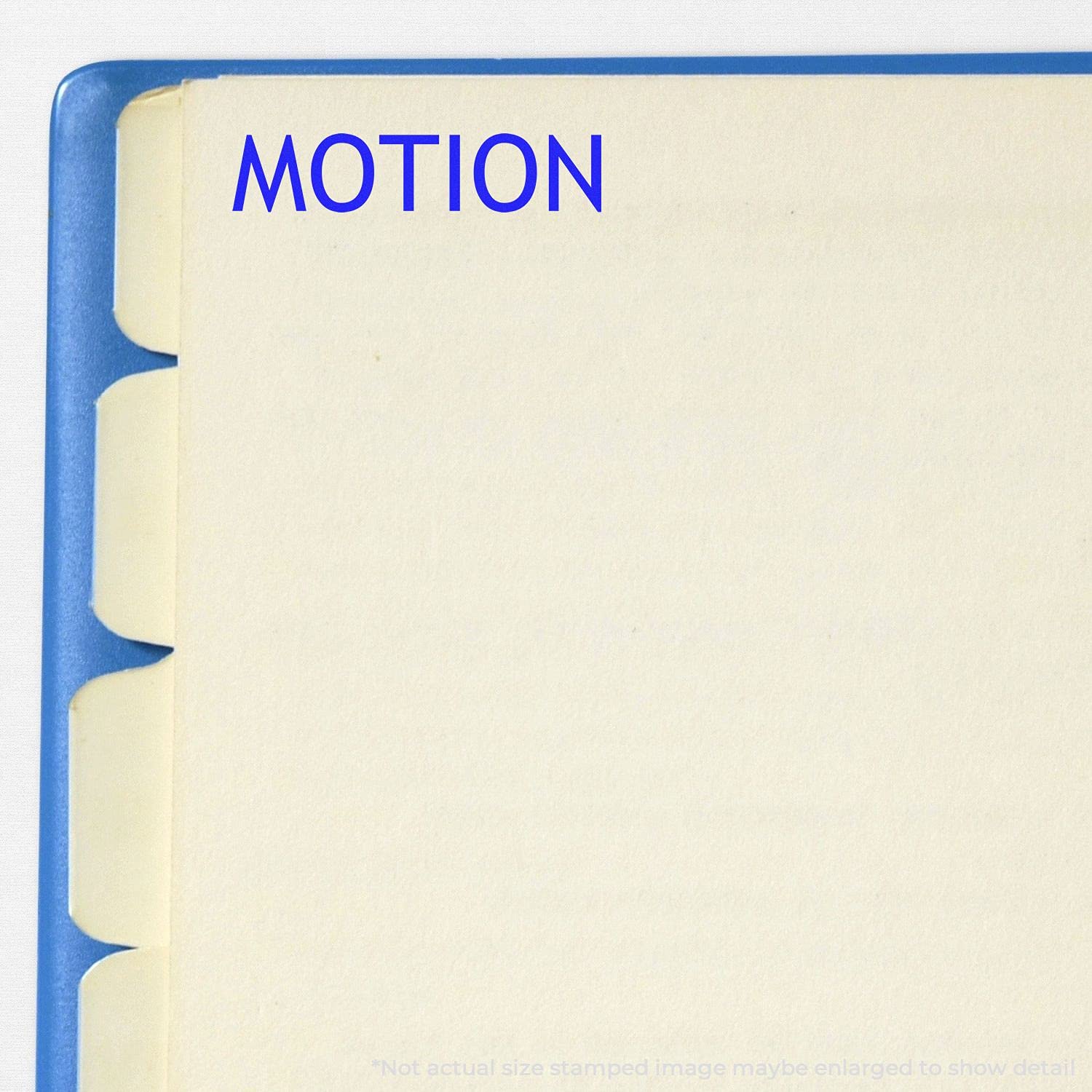 Large Motion Rubber Stamp, Legal Office Supplies, Wood Handle Rubber Stamp, Uses Inking Pad, Larger Size Approx 3/4" x 2-1/4", Made in USA - Image 3