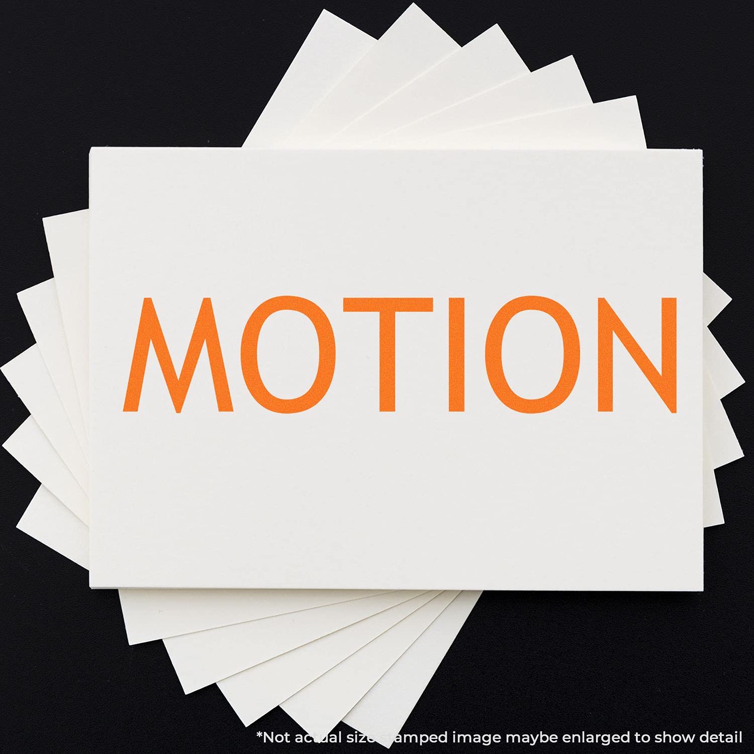 Large Motion Rubber Stamp, Legal Office Supplies, Wood Handle Rubber Stamp, Uses Inking Pad, Larger Size Approx 3/4" x 2-1/4", Made in USA - Image 6