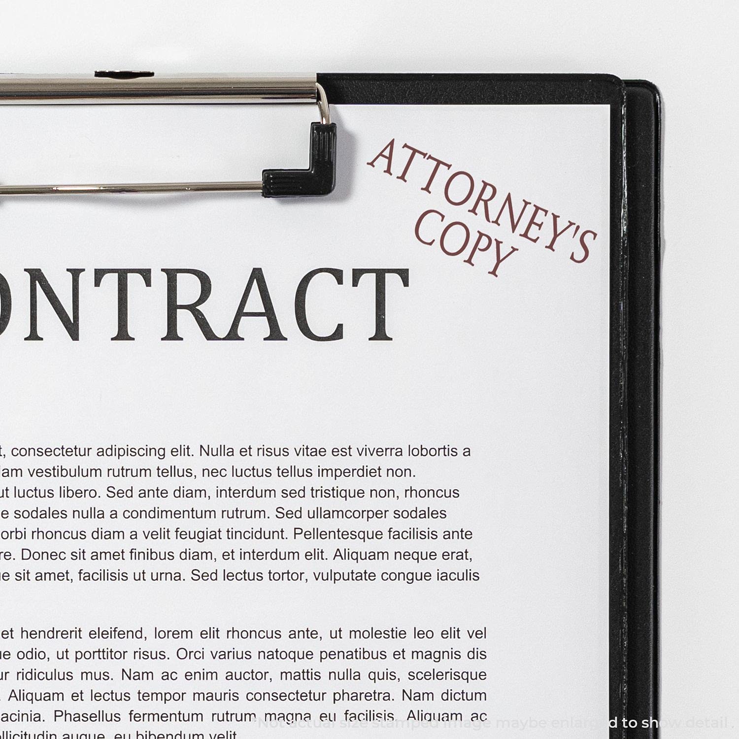 Large Pre Inked Attorneys Copy Stamp, Perfect for Legal Secretary, Slim Design, Portable, Easy to Carry, Size Approx 3/4" x 2-1/4", Avail in Choice of 5 Ink Colors, Reinkable - Image 6