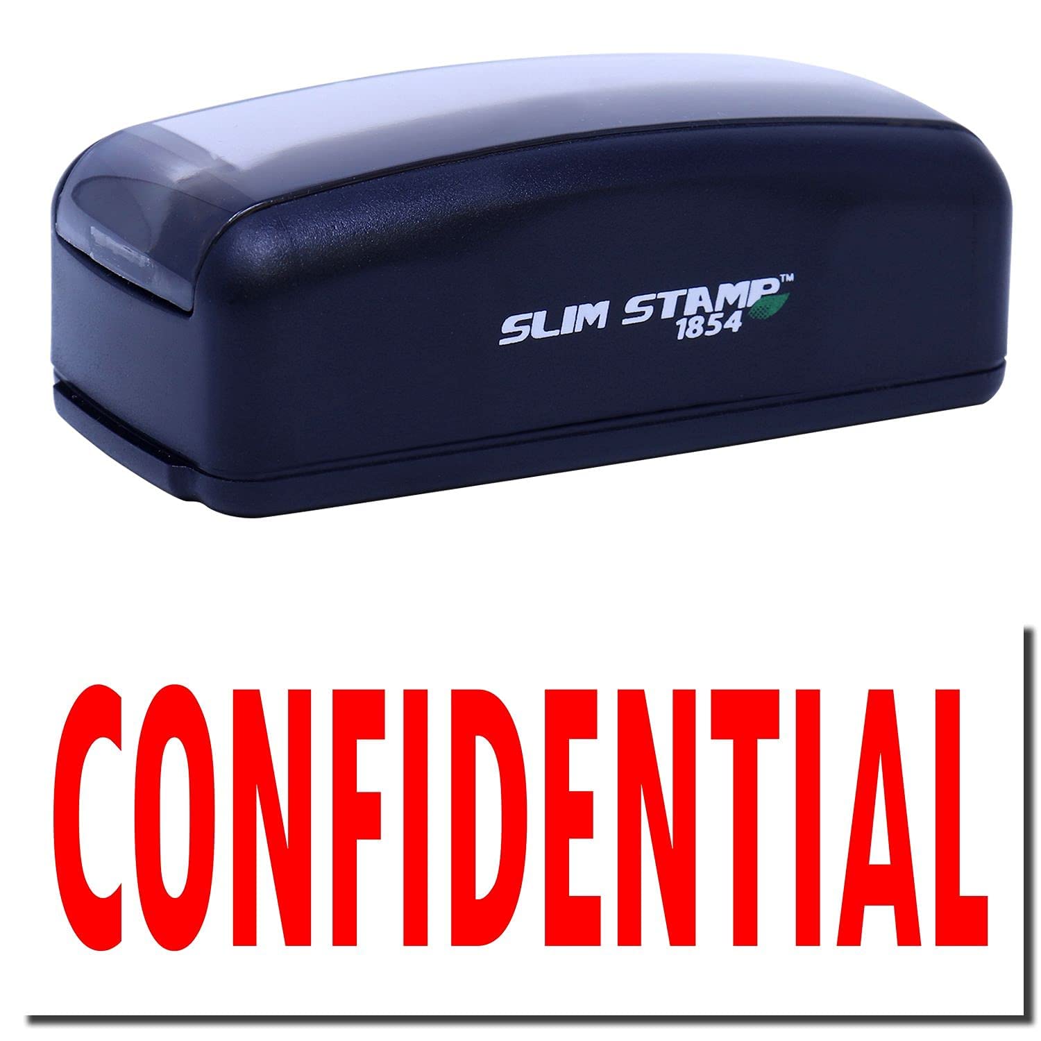 Large Pre-Inked Confidential Stamp - Red Ink - Image 3