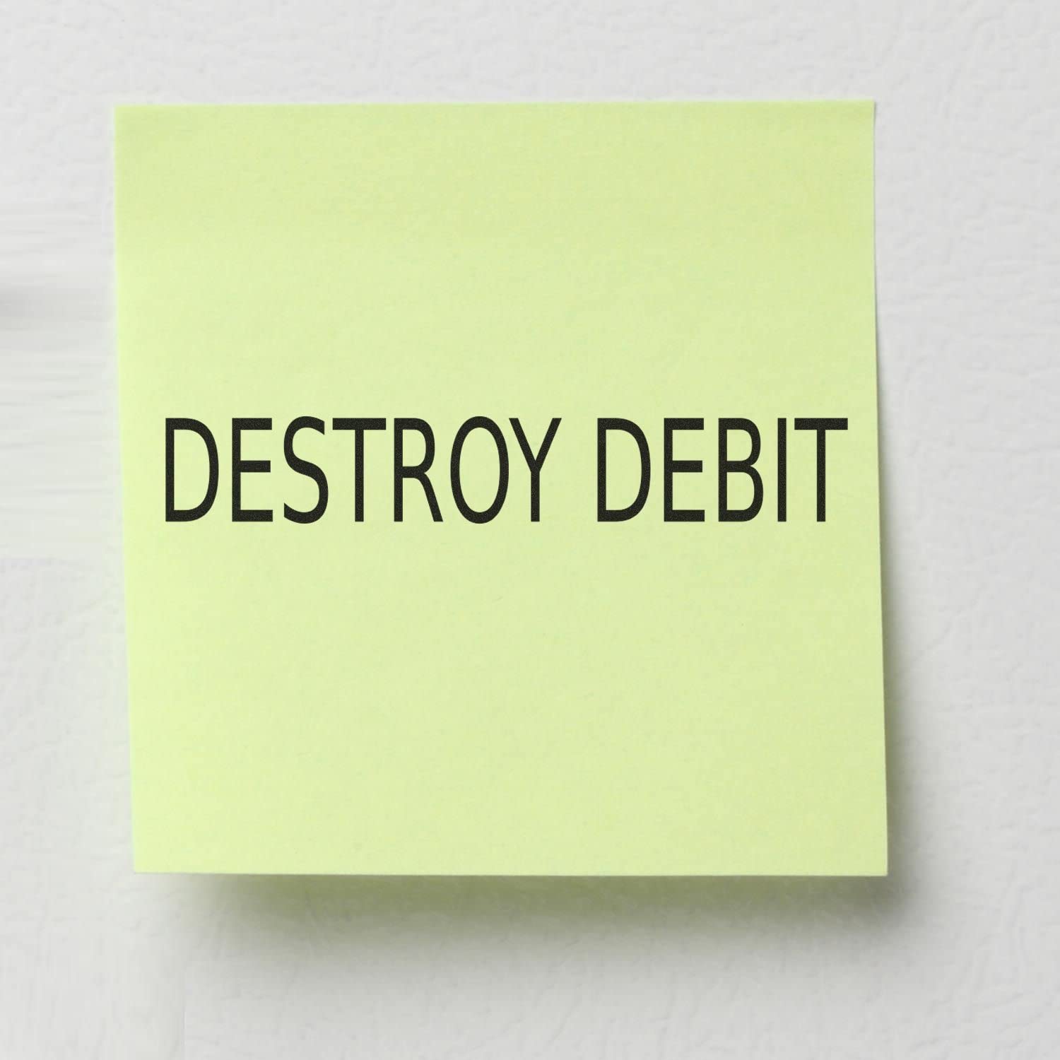 Large Pre Inked Destroy Debit Stamp, Perfect for Banks, Slim Design, Portable, Easy to Carry, Size Approx 3/4" x 2-1/4", Avail in Choice of 5 Ink Colors, Reinkable
