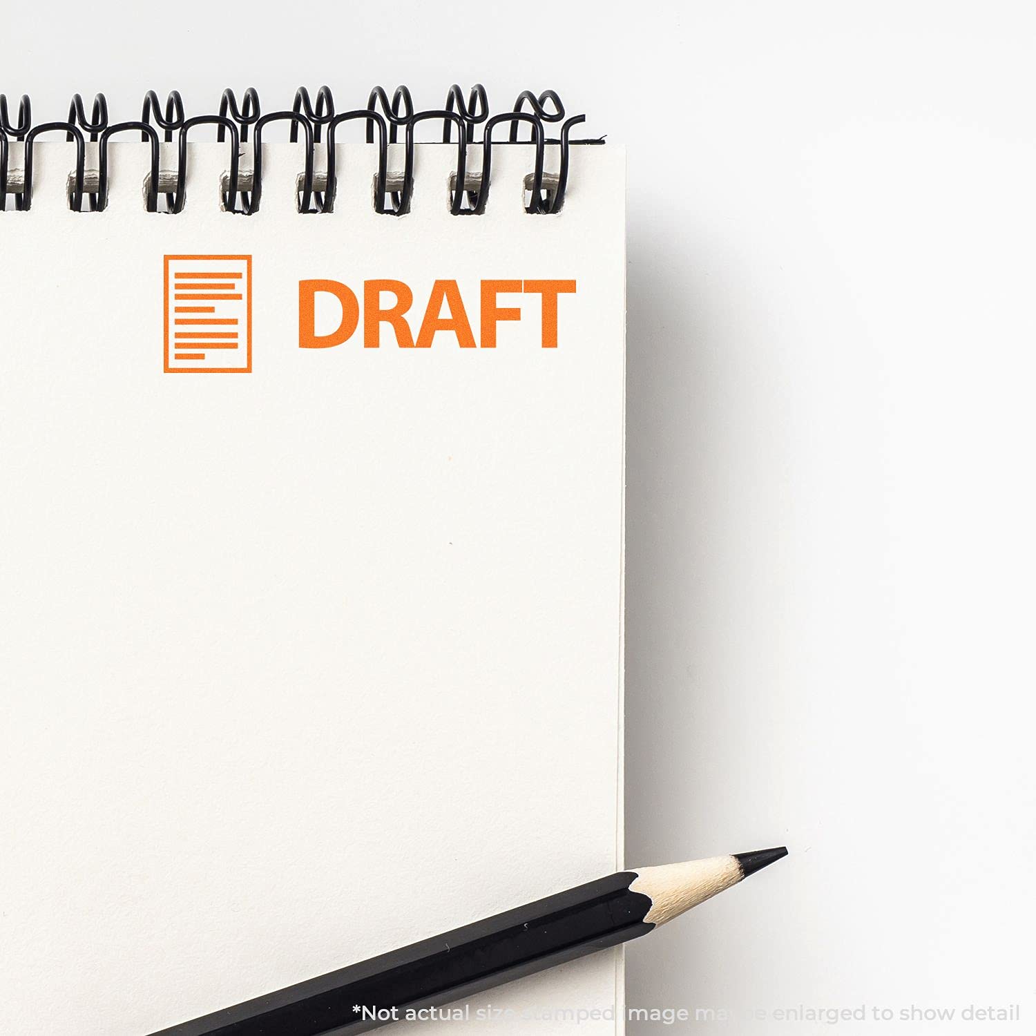 Large Pre-Inked Draft with Letter Stamp, Business Office Supplies, Slim Design, Portable, Easy to Carry, Size Approx 3/4" x 2-1/4", Avail in Choice of 5 Ink Colors, Reinkable - Image 4