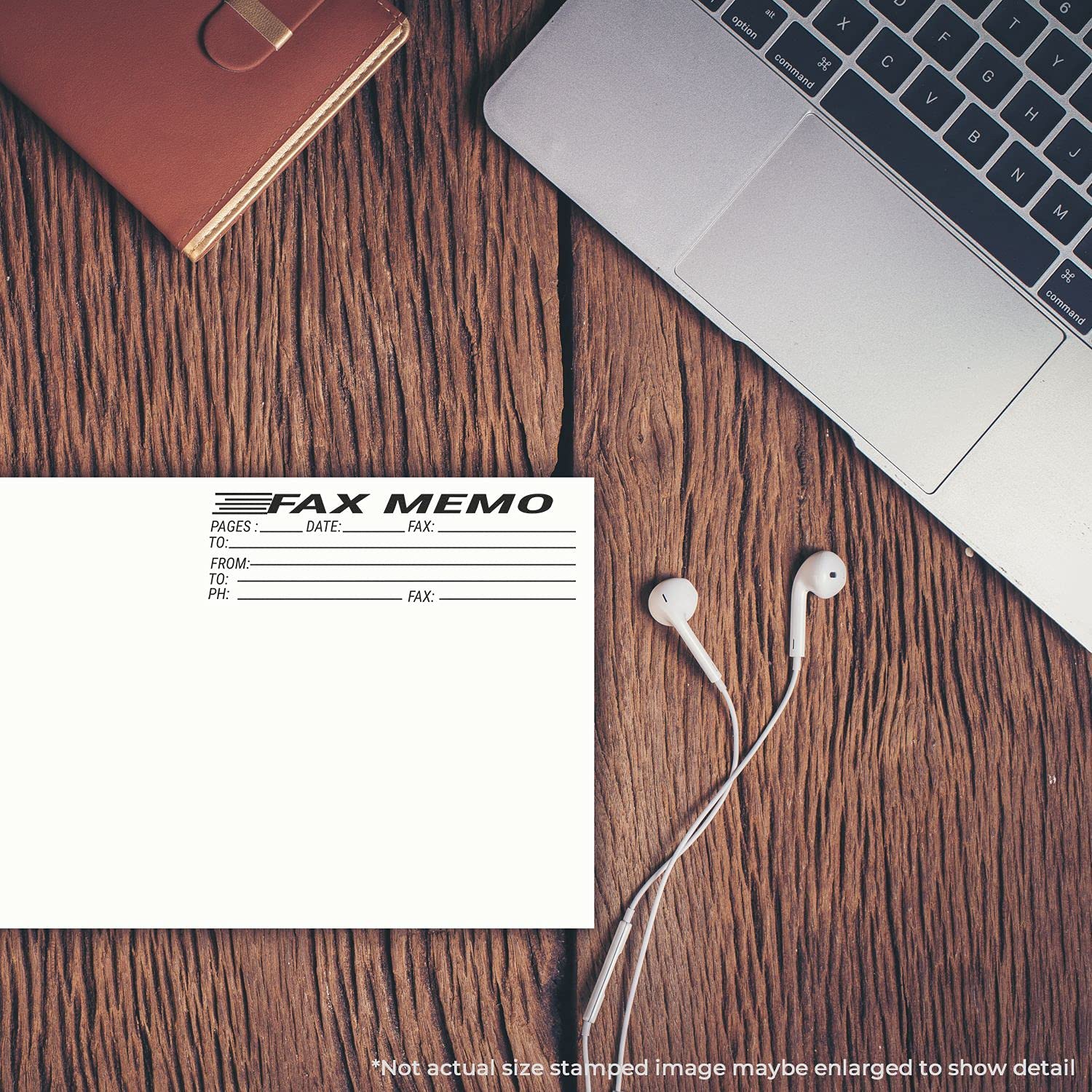 Large Pre-Inked Fax Memo Stamp, New Business Supplies, Slim Design, Portable, Easy to Carry, Size Approx 3/4" x 2-1/4", Avail in Choice of 5 Ink Colors, Reinkable - Image 6