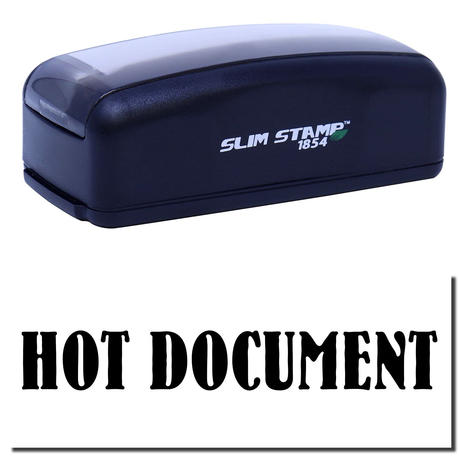 Large Pre Inked Hot Document Stamp, Lawyer Legal Stamp, Slim Design, Portable, Easy to Carry, Size Approx 3/4" x 2-1/4", Avail in Choice of 5 Ink Colors, Reinkable - Image 2