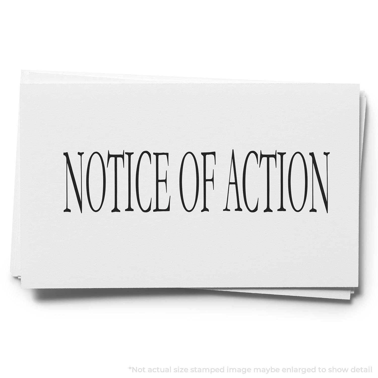 Large Pre Inked Notice of Action Stamp, Banking Supplies, Slim Design, Portable, Easy to Carry, Size Approx 3/4" x 2-1/4", Avail in Choice of 5 Ink Colors, Reinkable - Image 4
