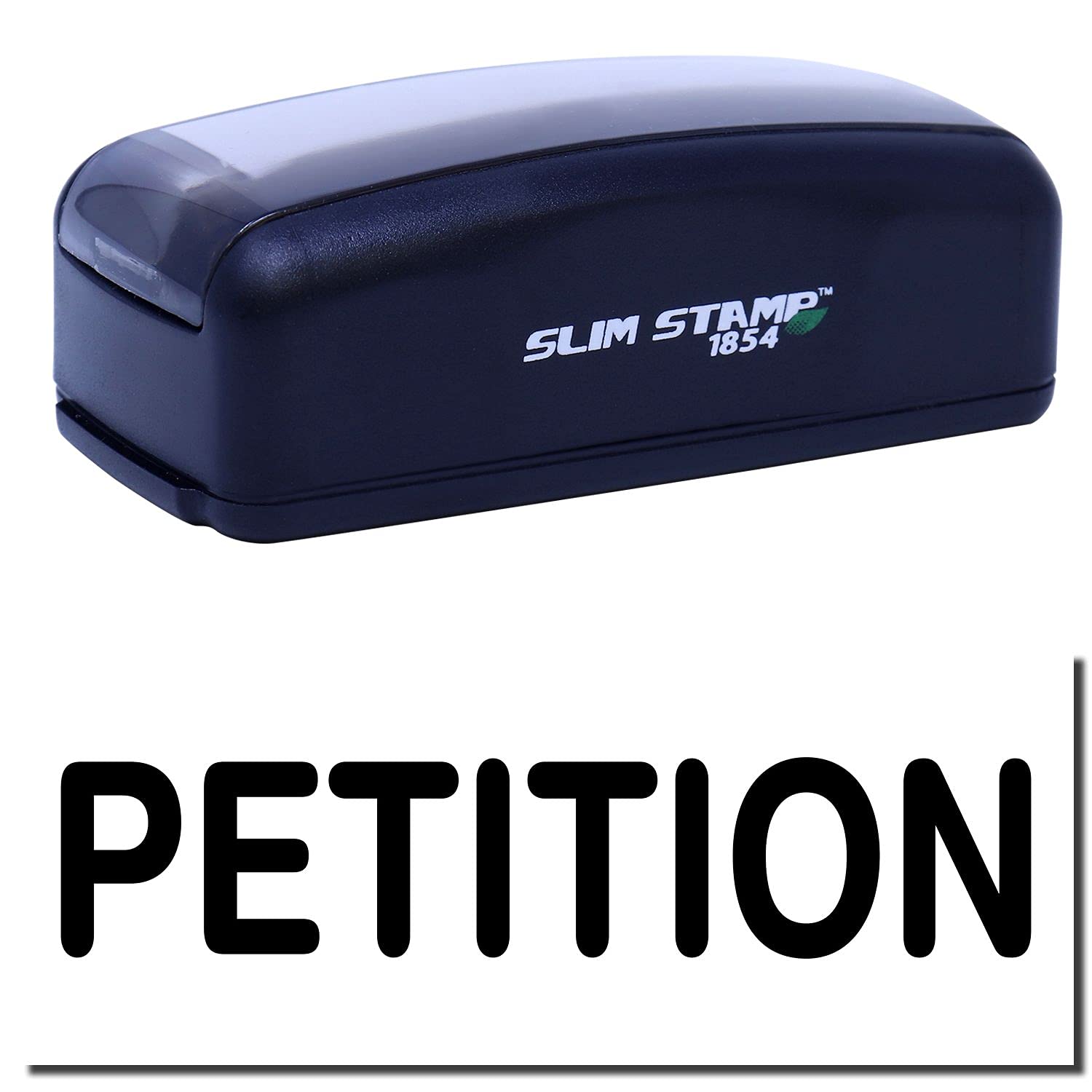 Large Pre Inked Petition Stamp, Perfect for Legal Secretary, Slim Design, Portable, Easy to Carry, Size Approx 3/4" x 2-1/4", Avail in Choice of 5 Ink Colors, Reinkable - Image 2