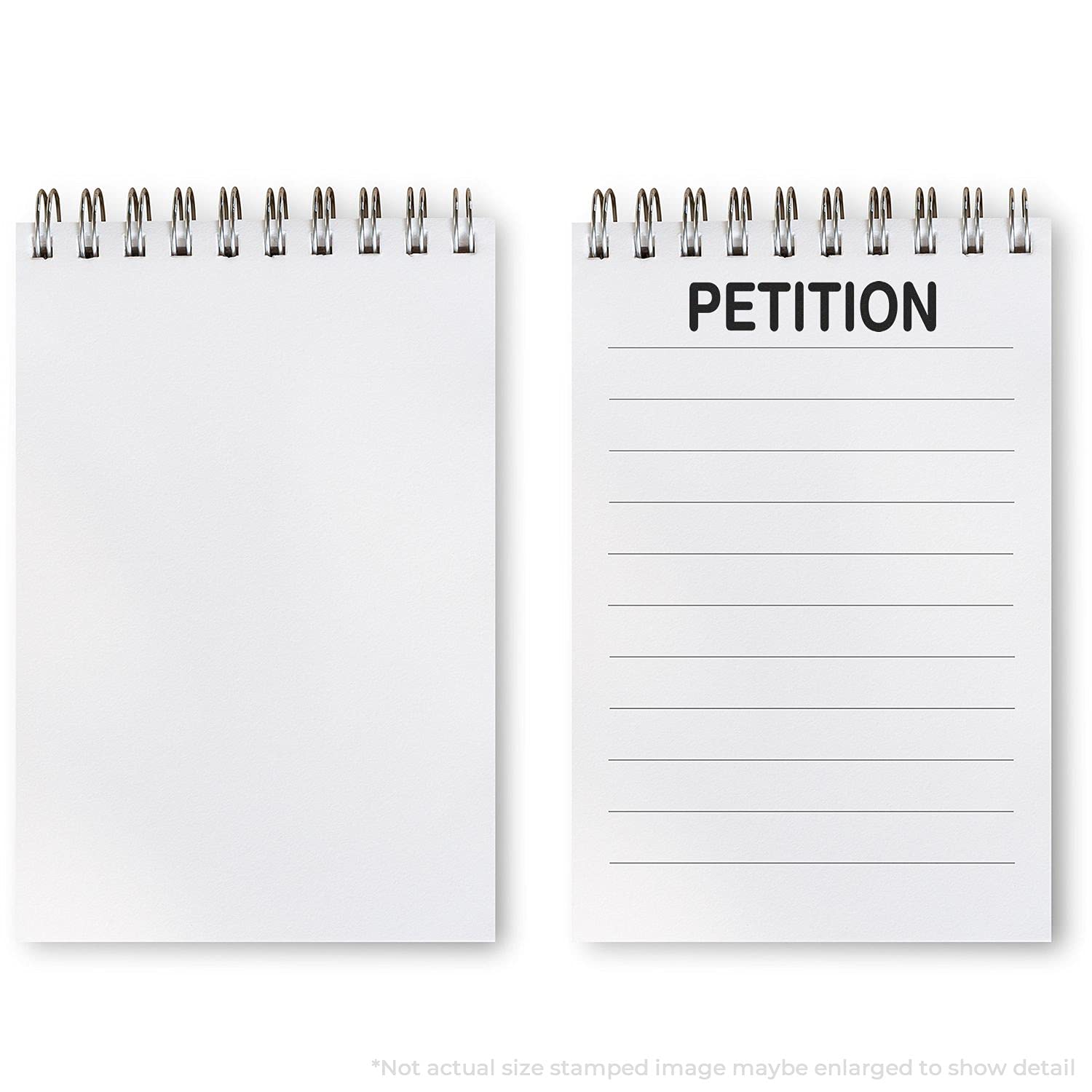 Large Pre Inked Petition Stamp, Perfect for Legal Secretary, Slim Design, Portable, Easy to Carry, Size Approx 3/4" x 2-1/4", Avail in Choice of 5 Ink Colors, Reinkable - Image 3