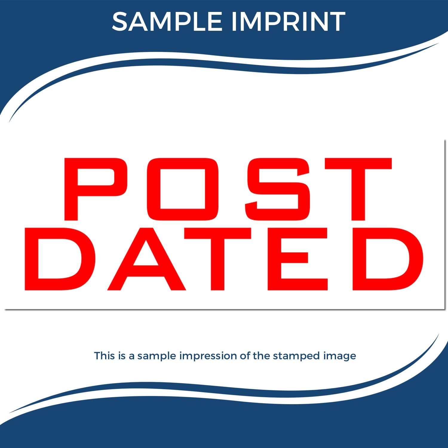 Large Pre-Inked Post Dated Accounting Stamp in Red Ink, 7/8 x 2-1/4 Size - Ideal for Portfolio Managers, Durable, and Easy-to-Use Red Ink Stamp for Efficient Date Marking and Record Keeping - Image 7